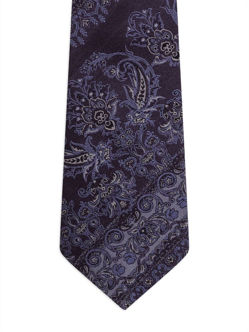Etro paisley-embroidered tie outlook