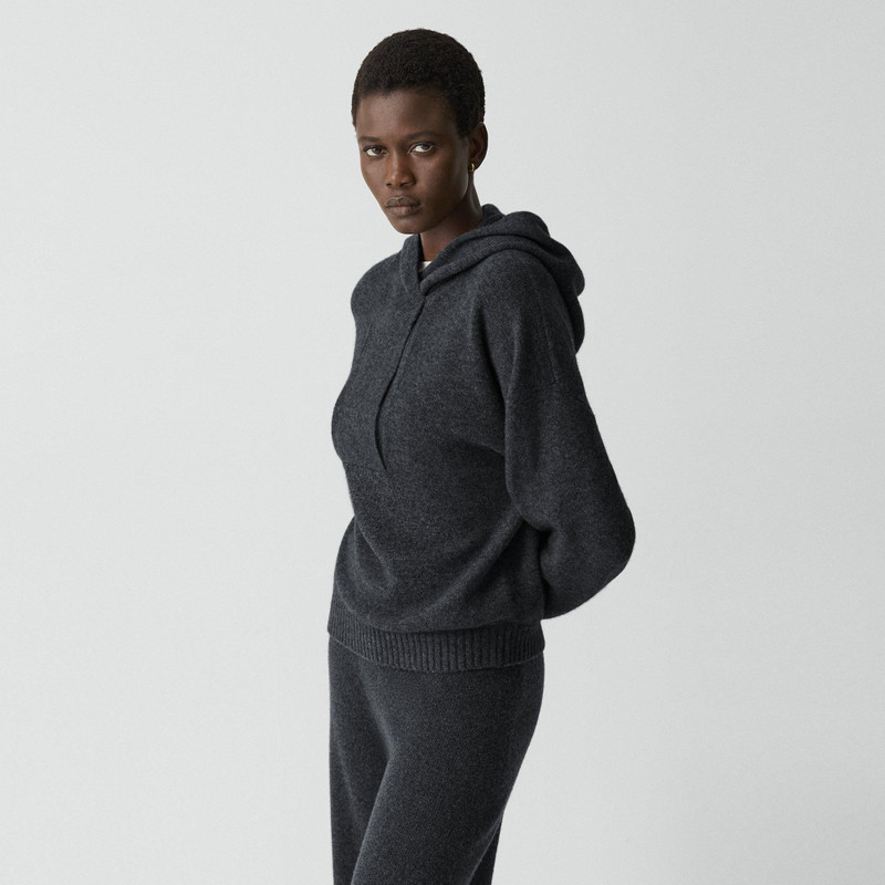 Oversized Hoodie in Felted Wool-Cashmere 2