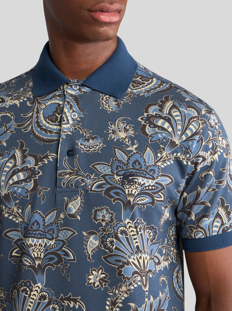 POLO SHIRT WITH FLORAL PRINT - 3