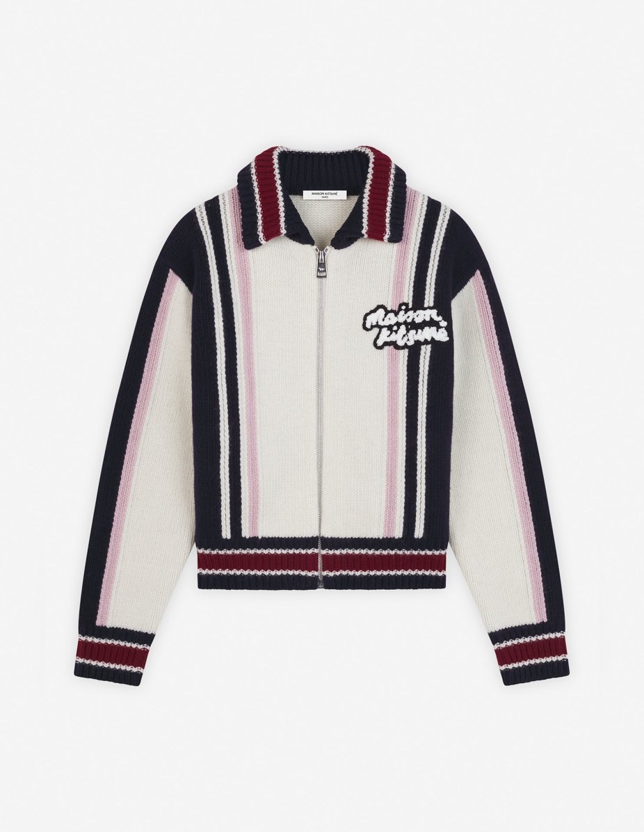 KNITTED COLLEGE BLOUSON - 1