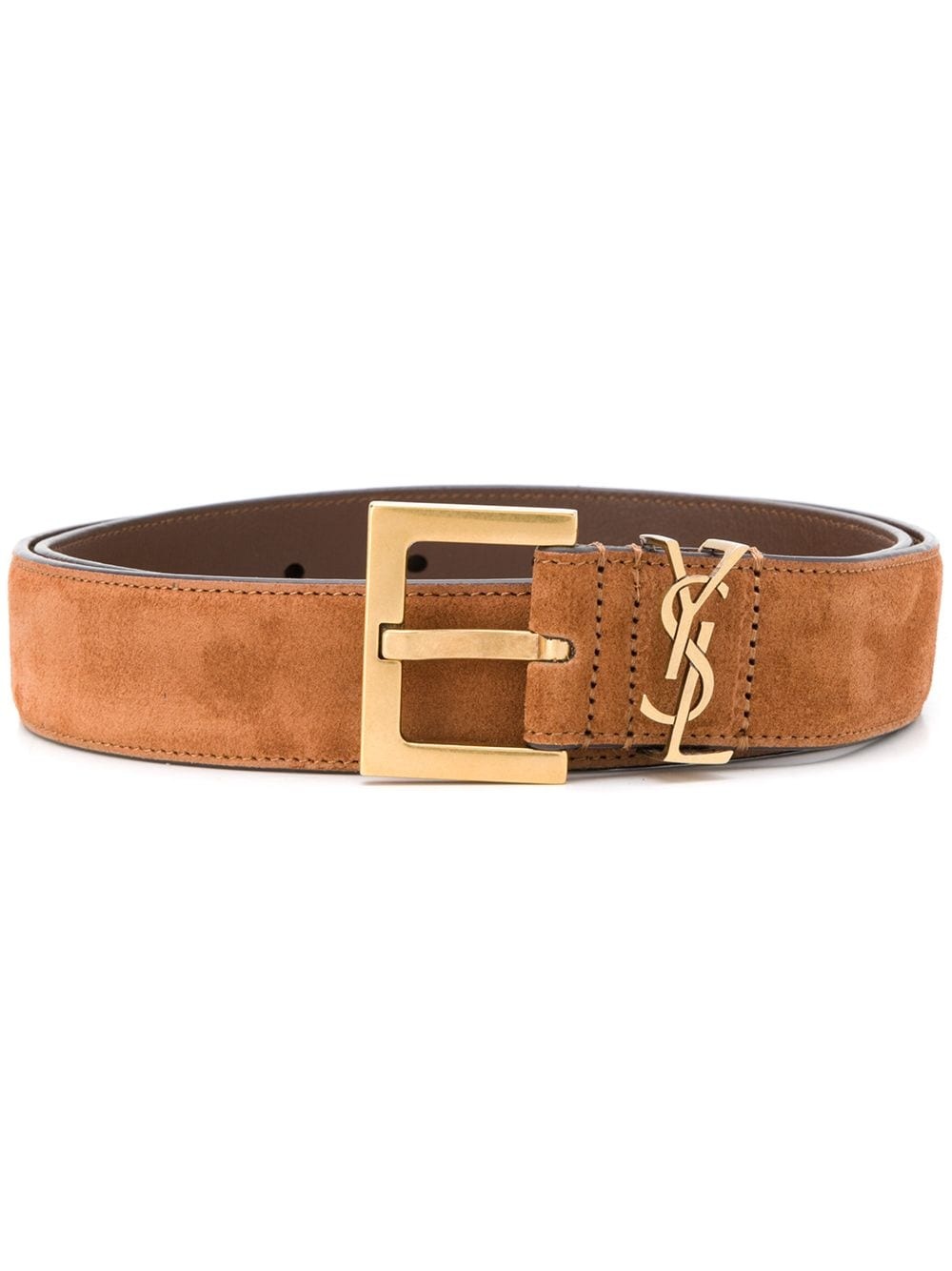 monogram plaque belt - 1