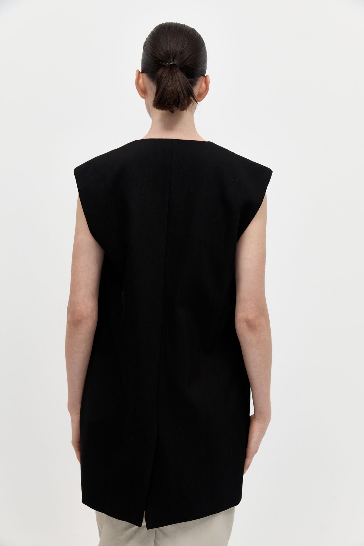 Oversized Vest - Black - 3