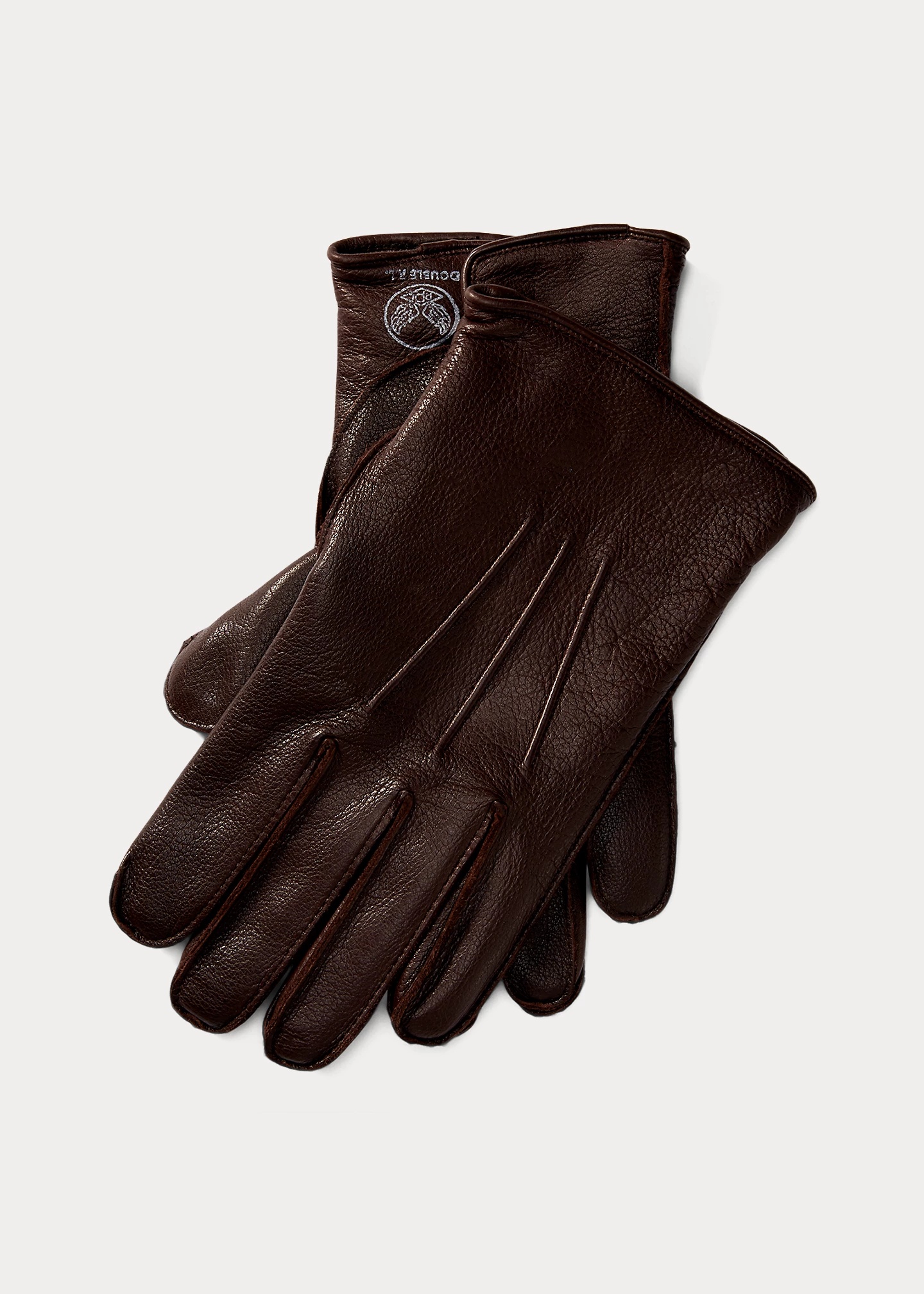 Lined Leather Gloves - 1