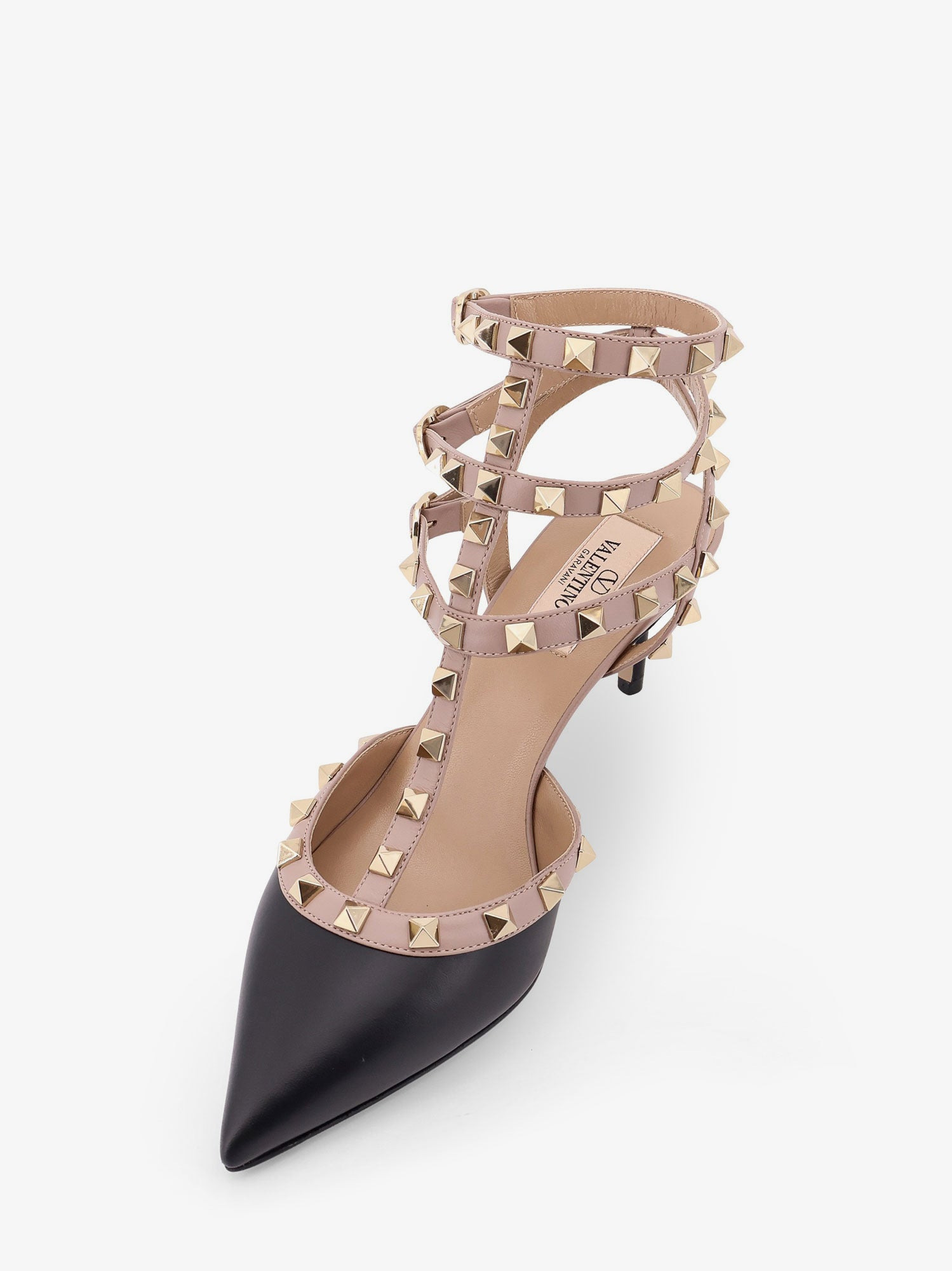 Rockstud Leather Decolleté Slingback - 4