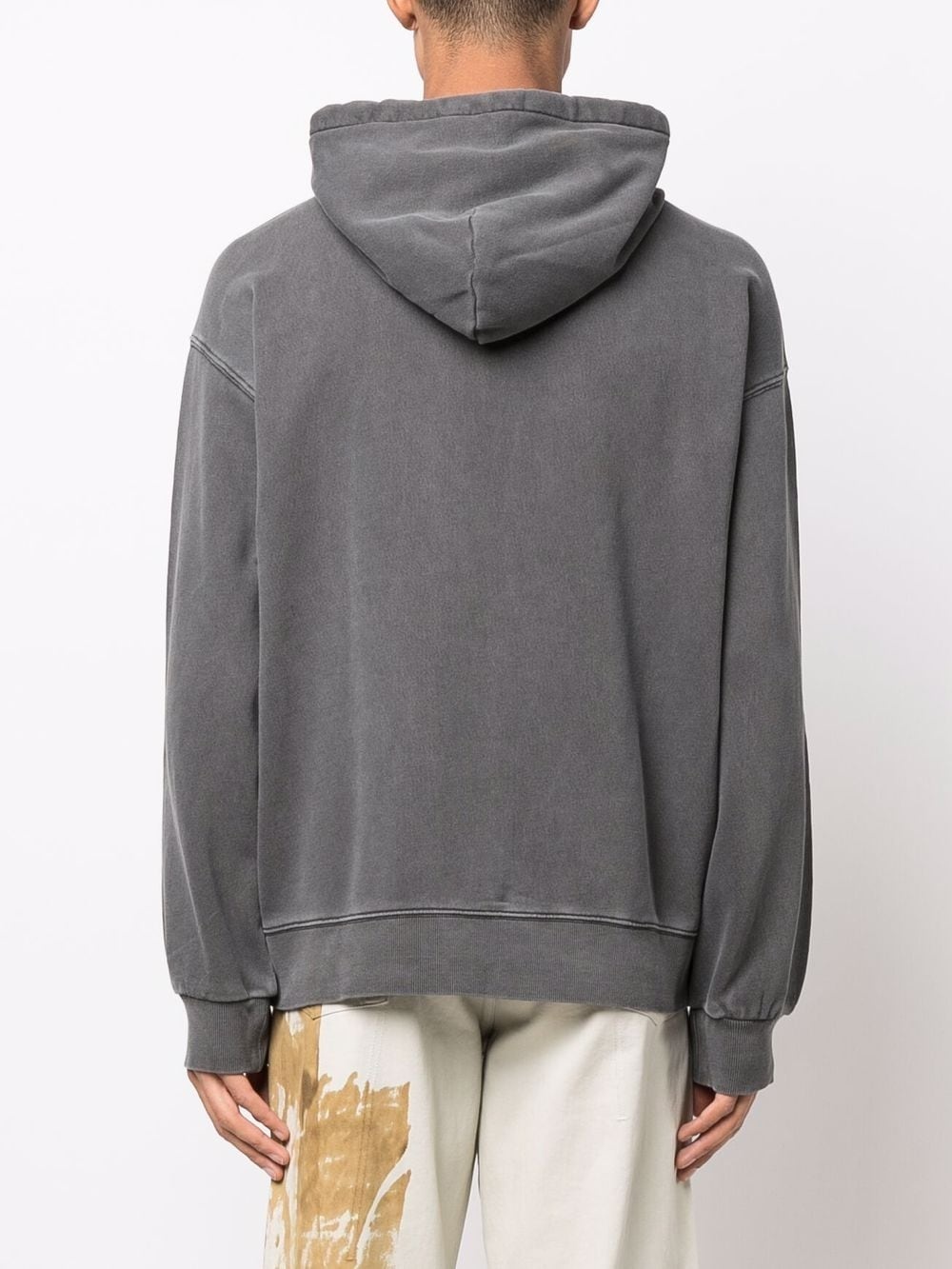 Nelson logo-patch cotton hoodie - 4