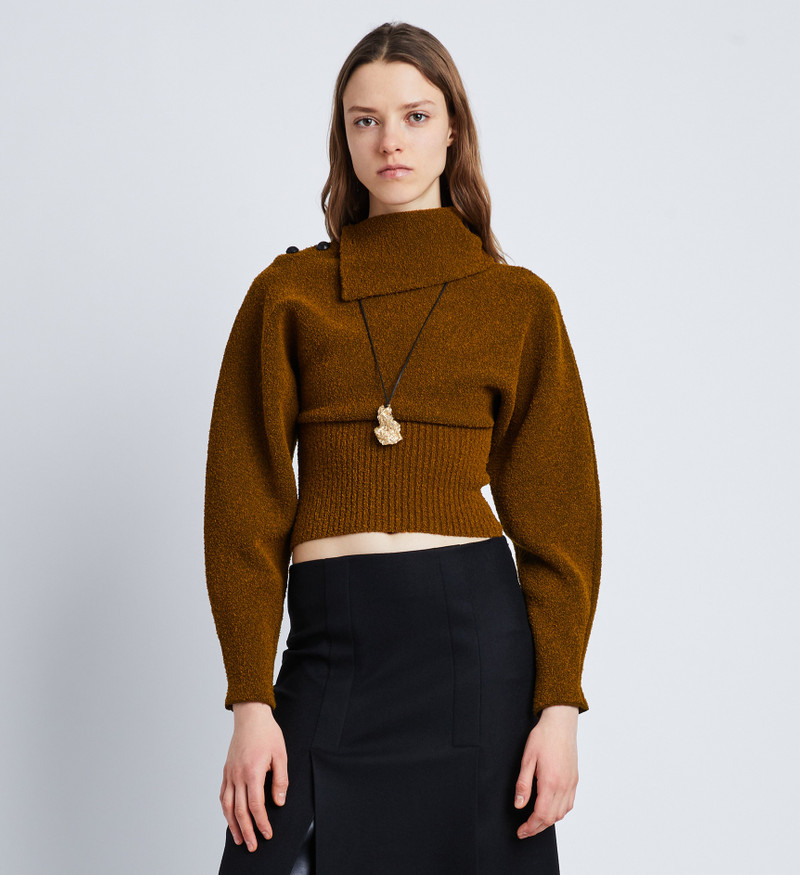 Wool Viscose Boucle Top 2