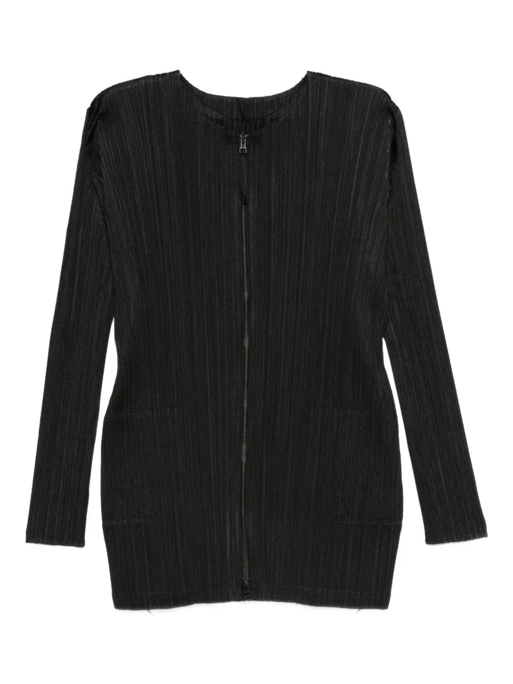 Pleats Please Issey Miyake Women Pleated Short Cardigan - 1