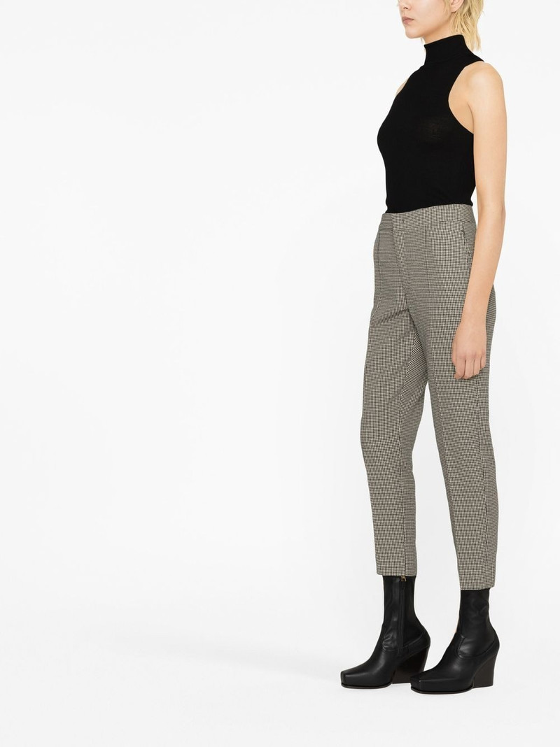 houndstooth-pattern cropped trousers 4