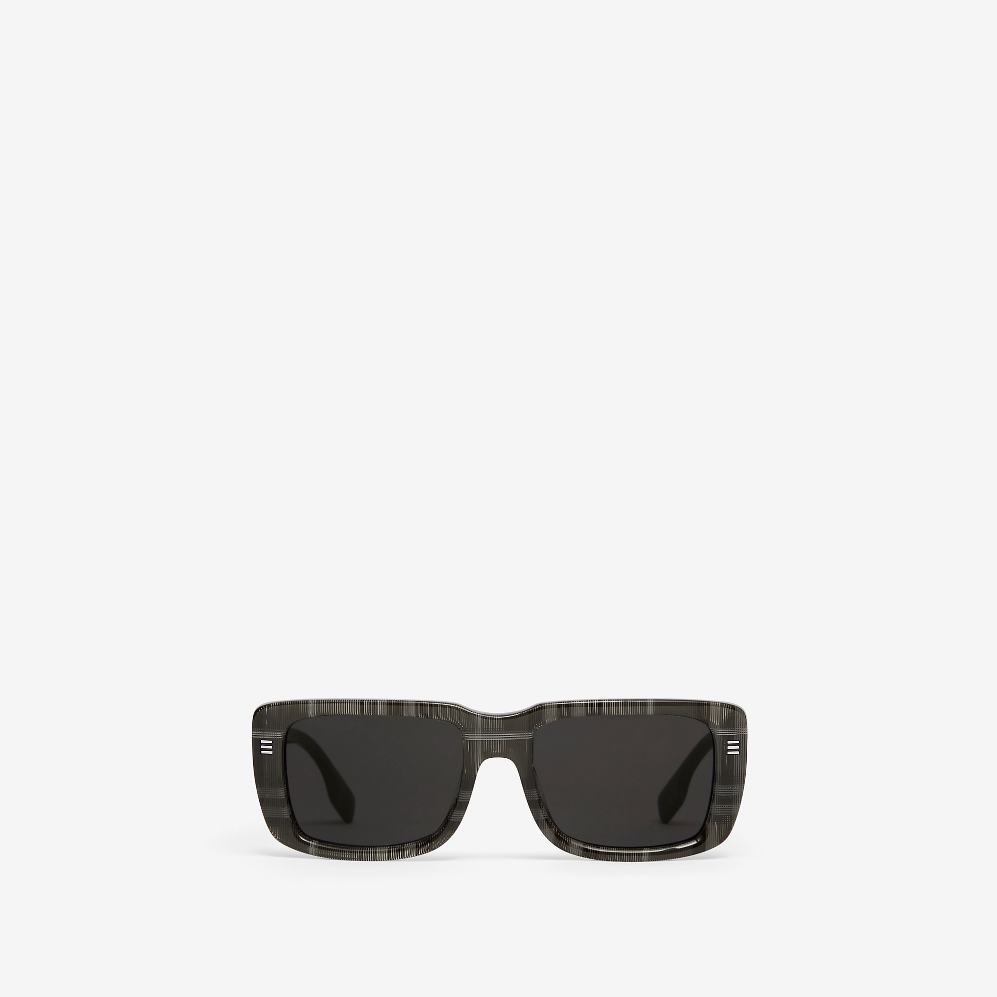 Check Rectangular Frame Sunglasses - 1