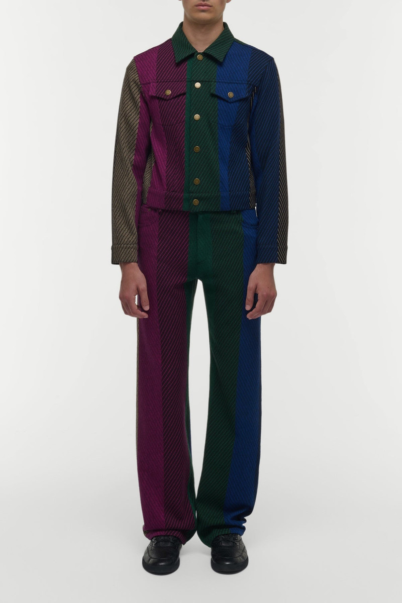 GABRIELA HEARST Barry Trucker Jacket in Multi Cashmere outlook