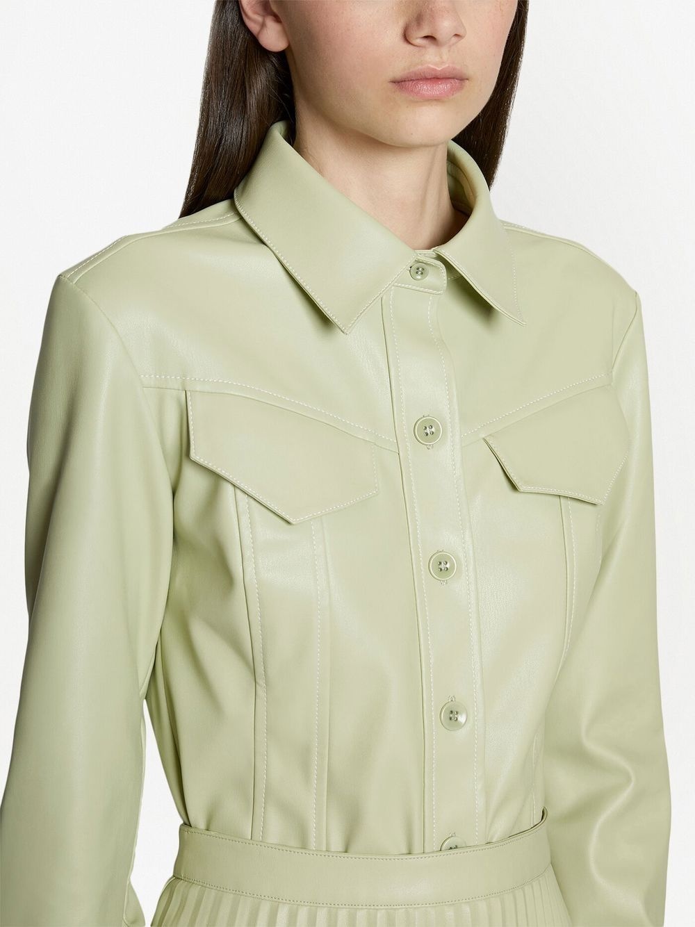 long-sleeved tapered shirt - 5