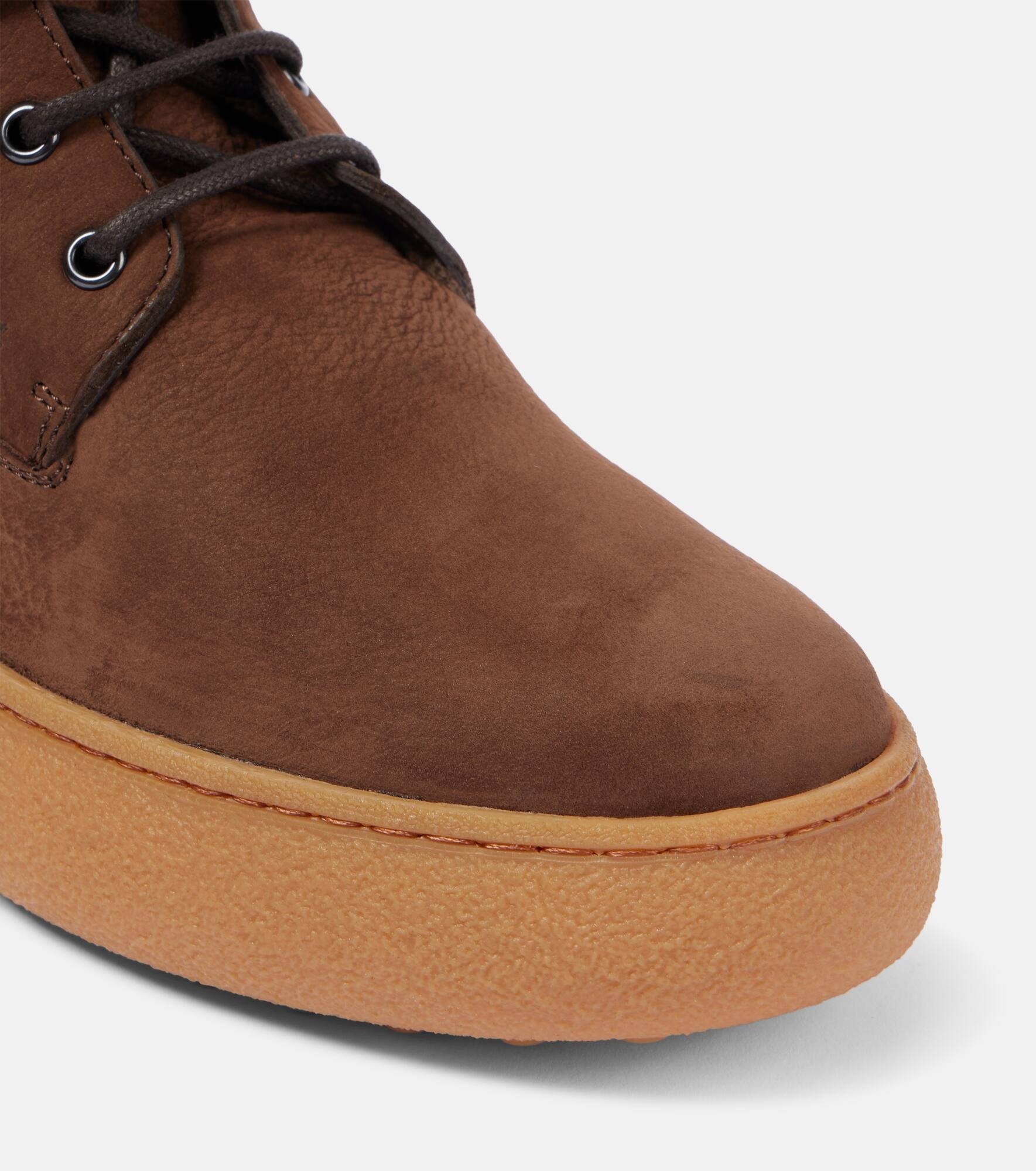 Gommino leather lace-up boots - 5
