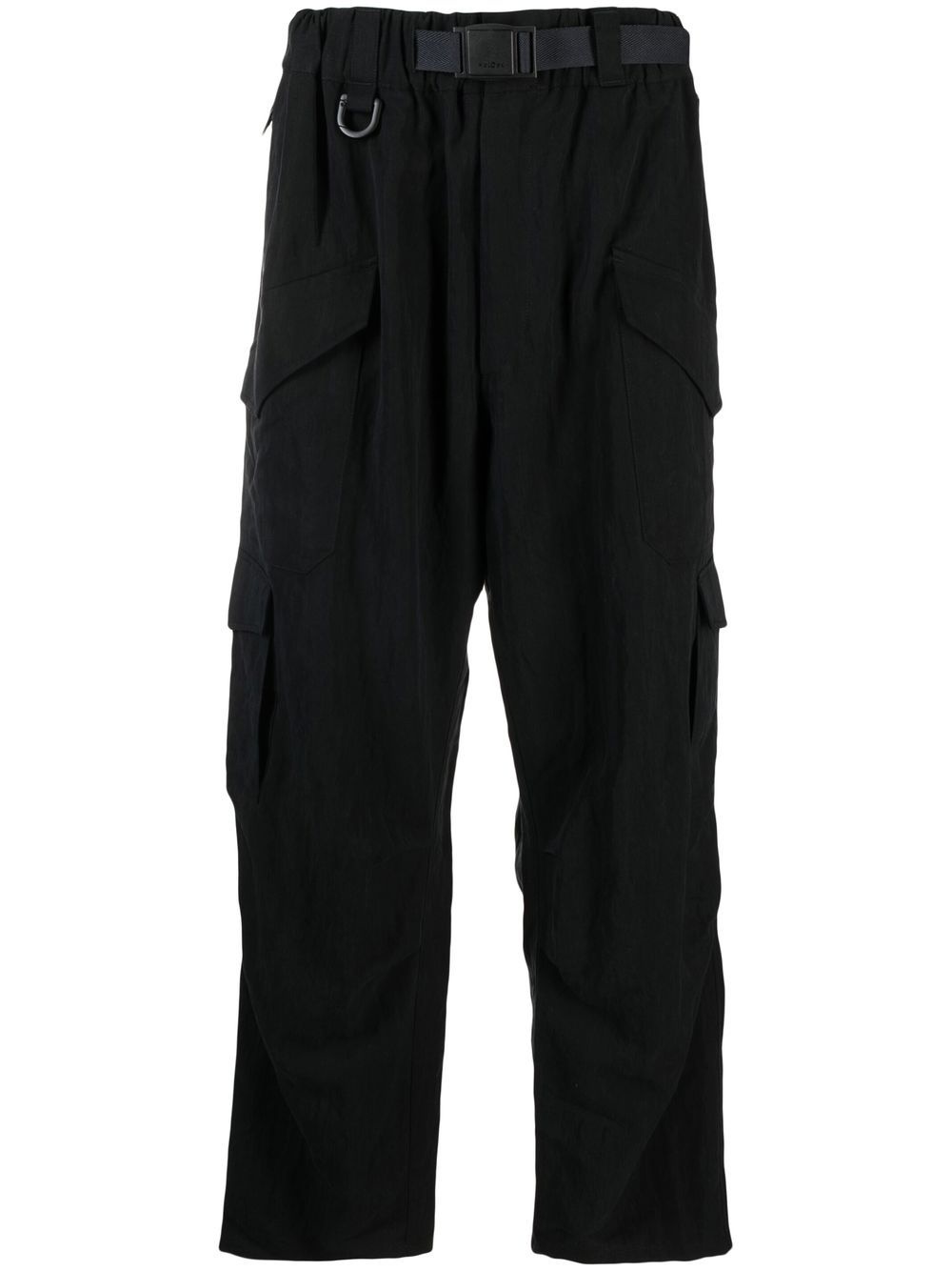 belted cargo trousers - 1