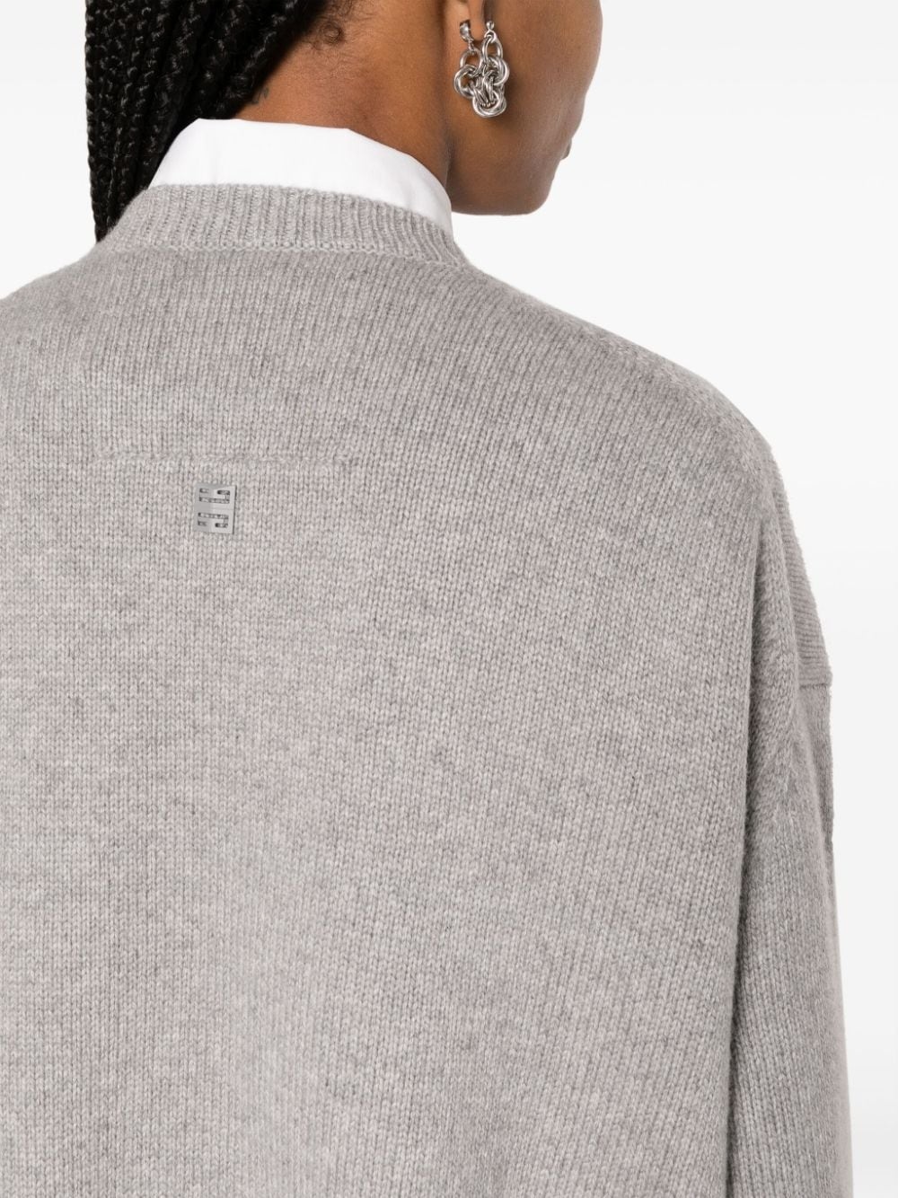 drop-shoulder cashmere jumper - 5
