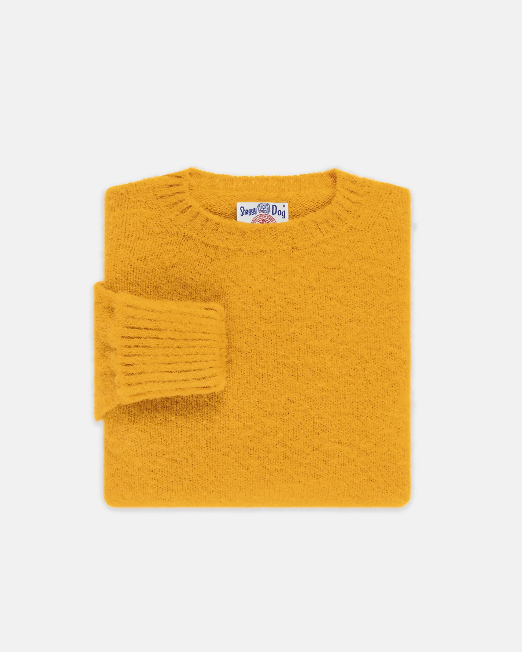 MADE-IN-SCOTLAND YELLOW SHAGGY DOG SWEATER - CLASSIC FIT - 1