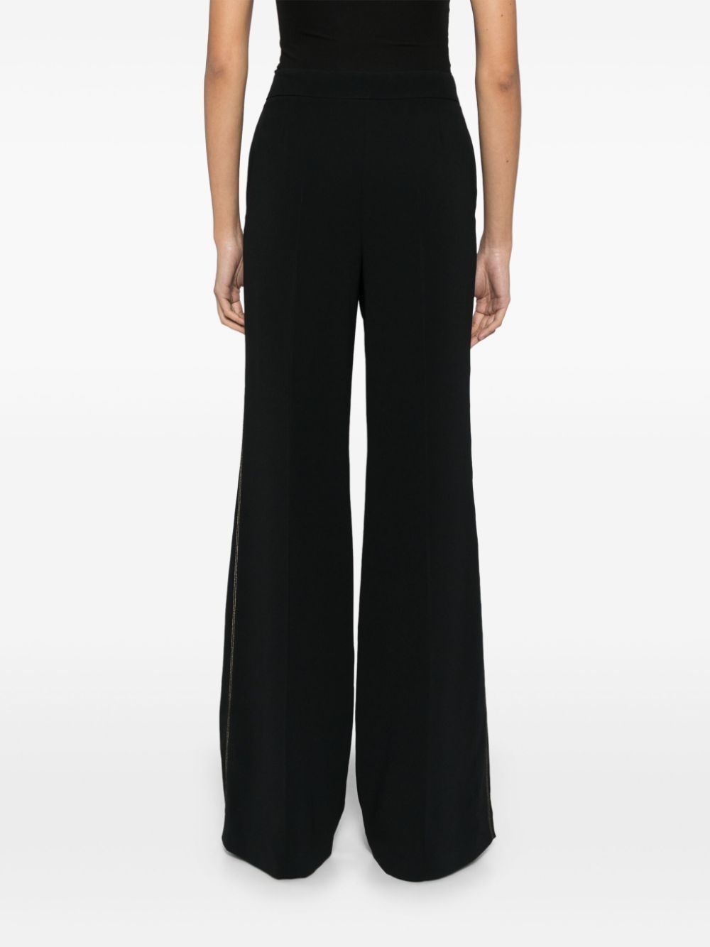 topstitch crepe trousers - 4