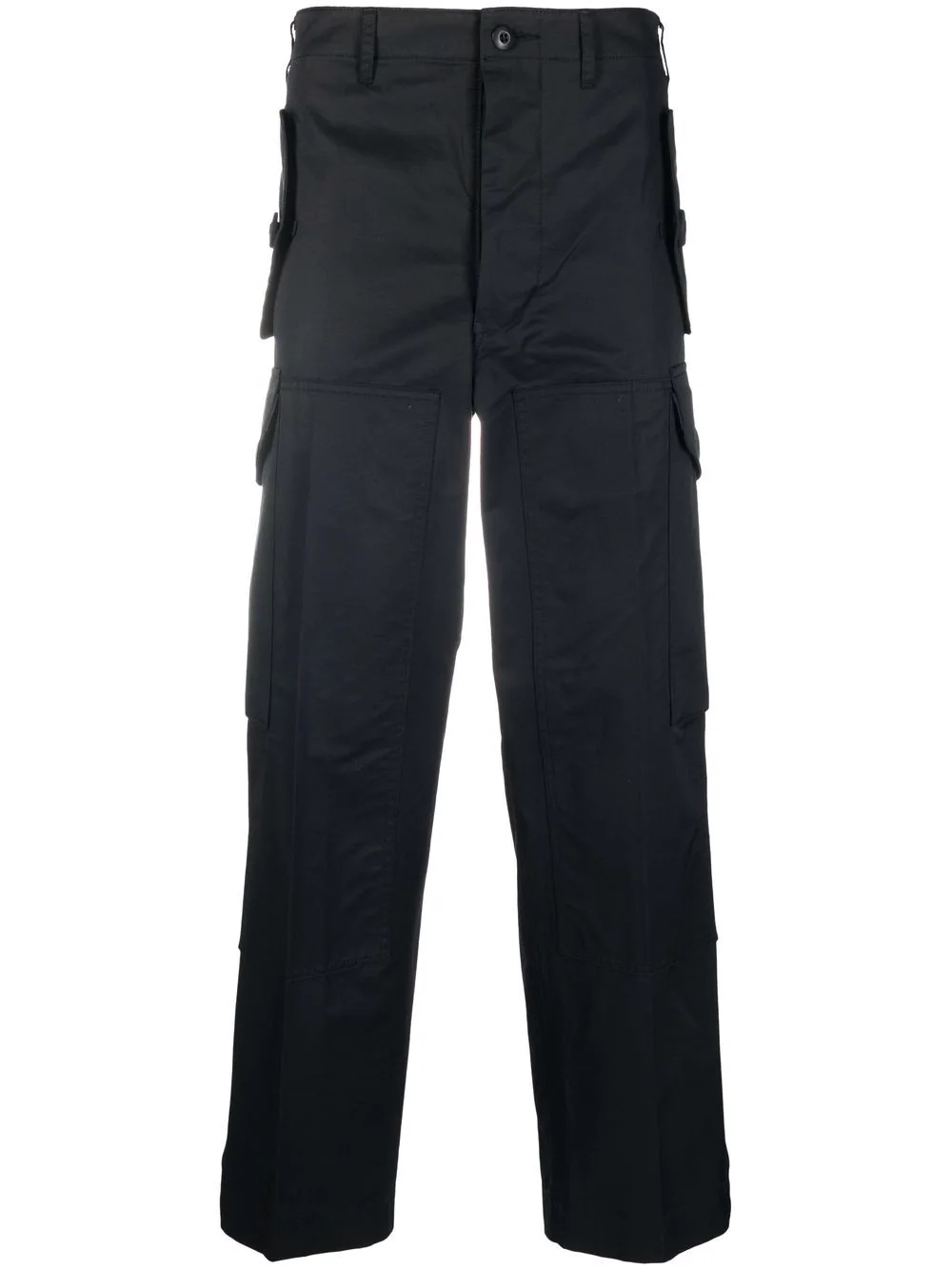 mid-rise straight-leg trousers - 1