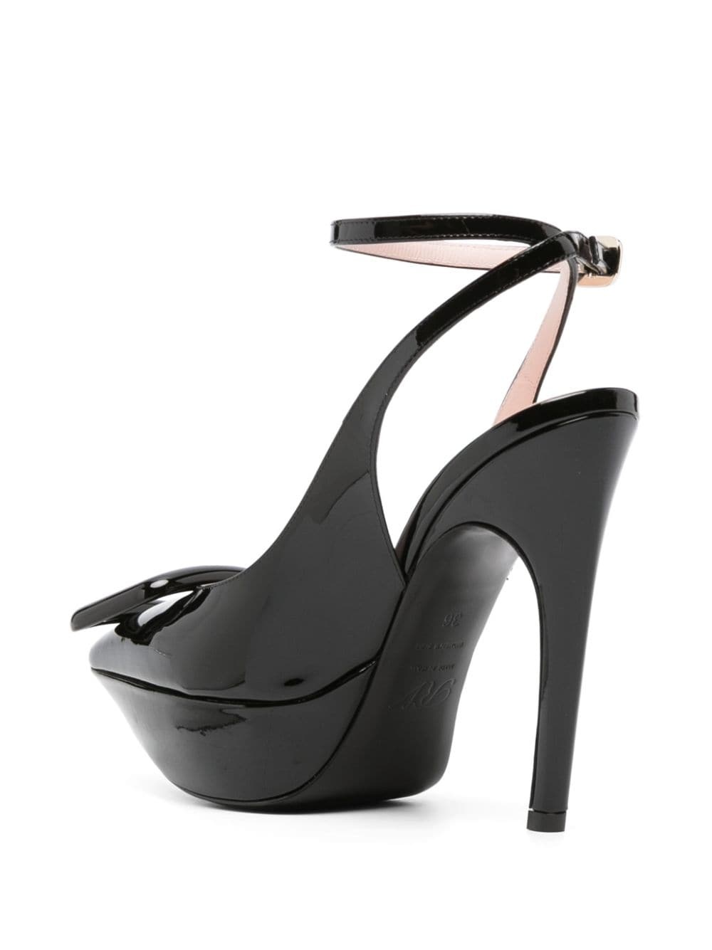 Viv' Choc 125mm leather pumps - 3