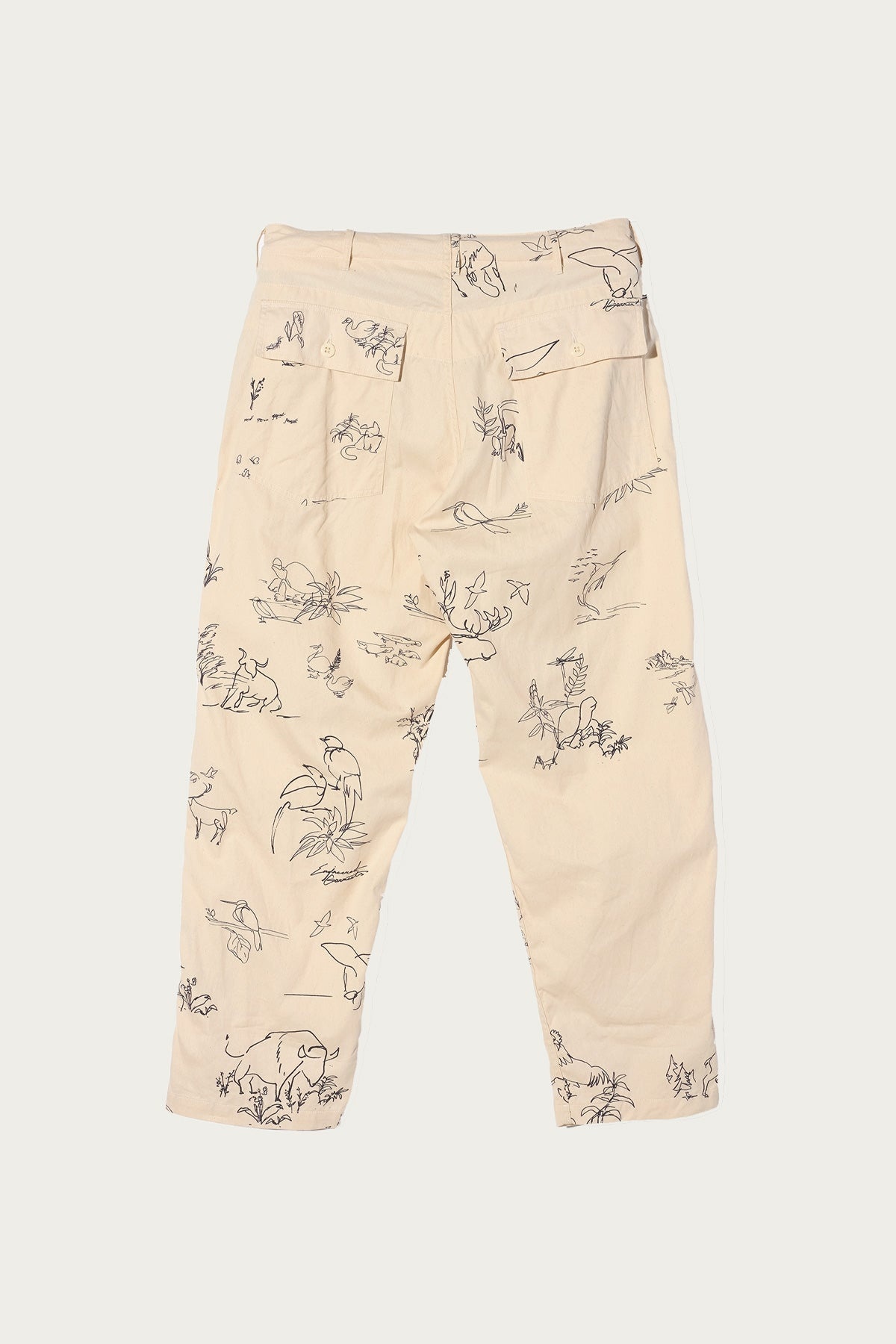 Fatigue Pant - Natural Animal Print 6.5oz Natural Twill - 2