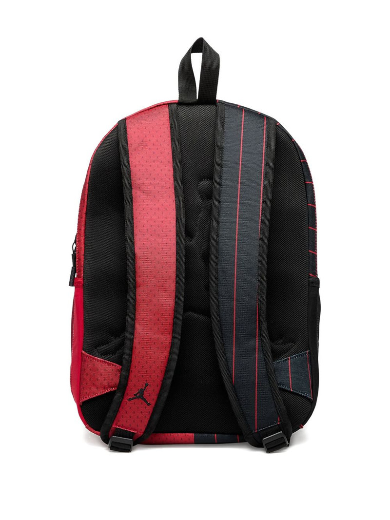 Jordan striped-design logo-detail backpack outlook
