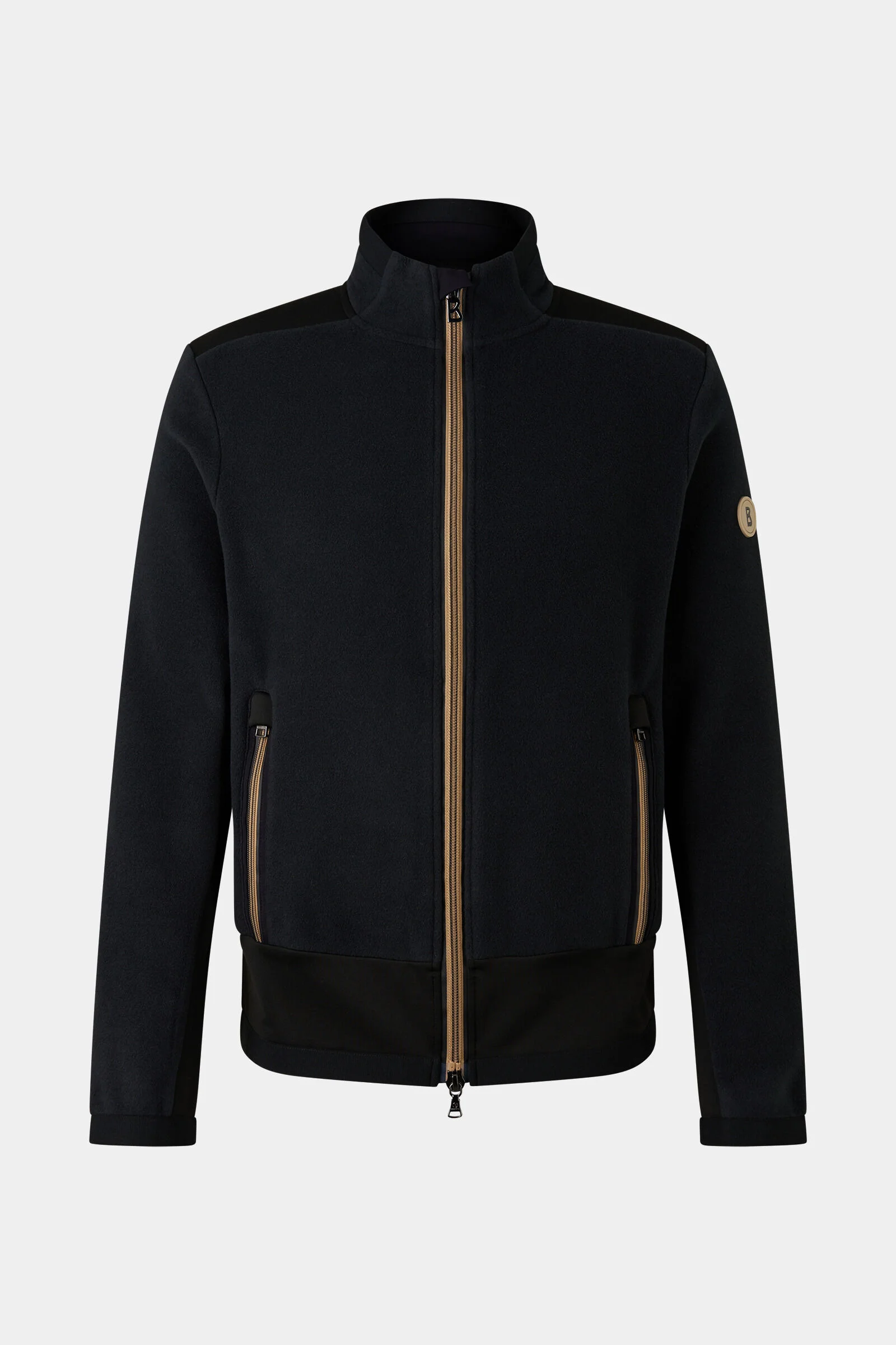 Fabio mid-layer fleece jacket in Black - 1