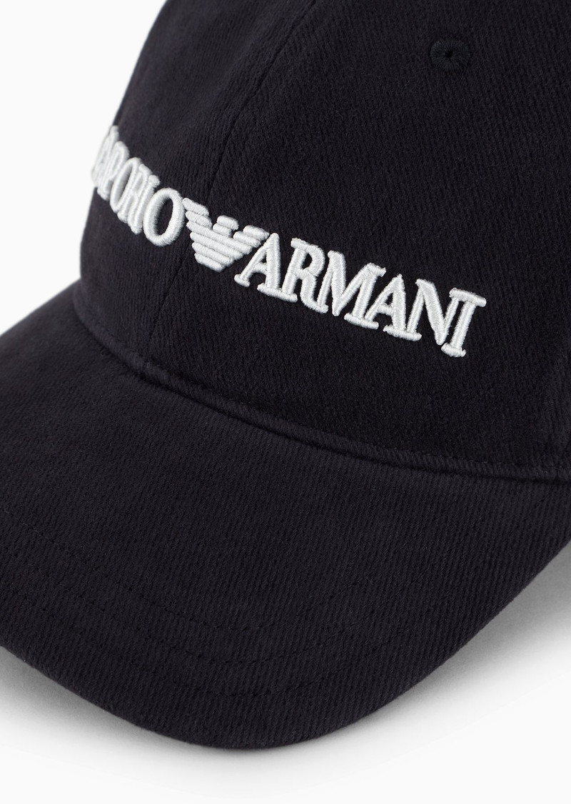 Baseball cap with embossed Emporio Armani embroidery 3