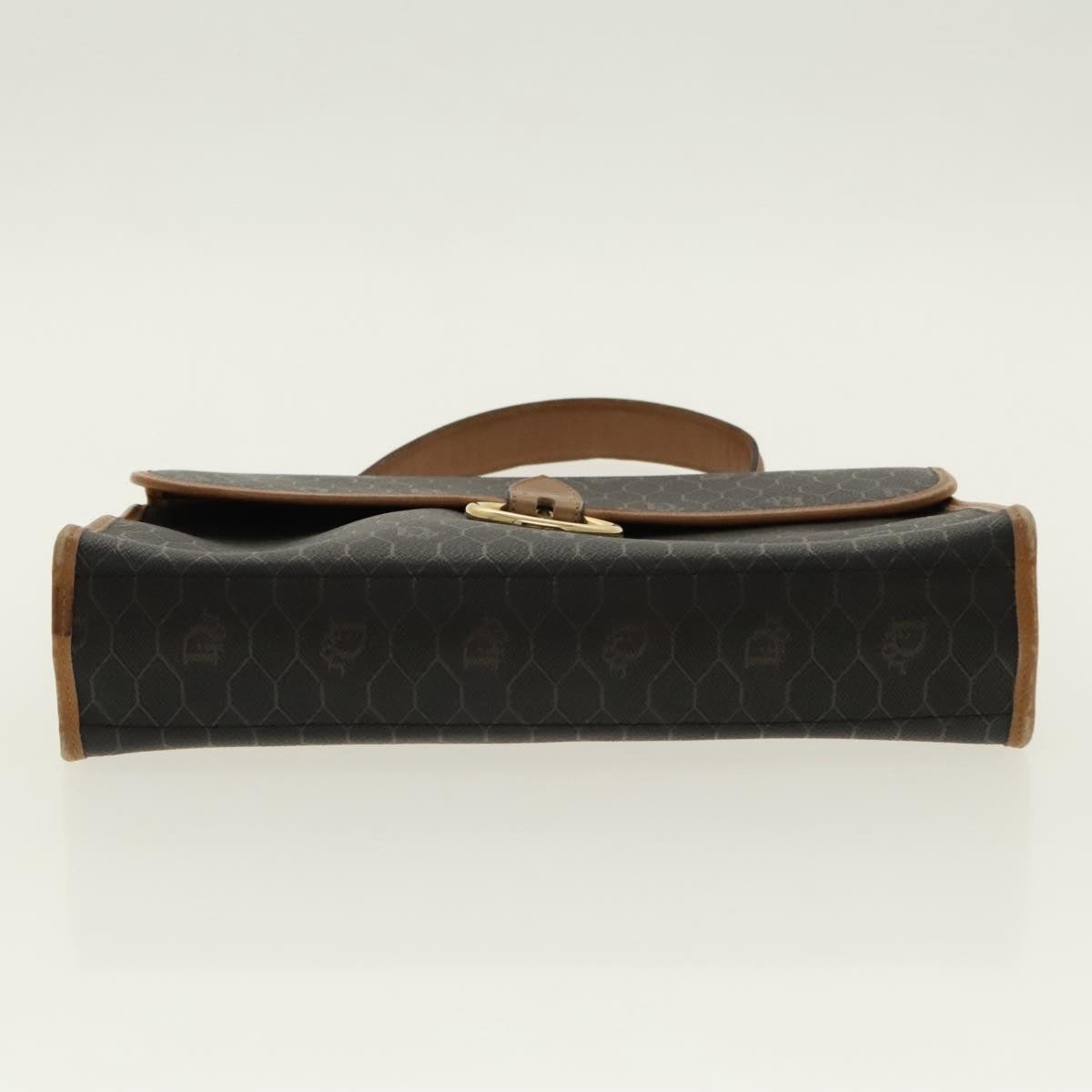 DIOR Honeycomb Canvas Hand Bag Black Gold - 5