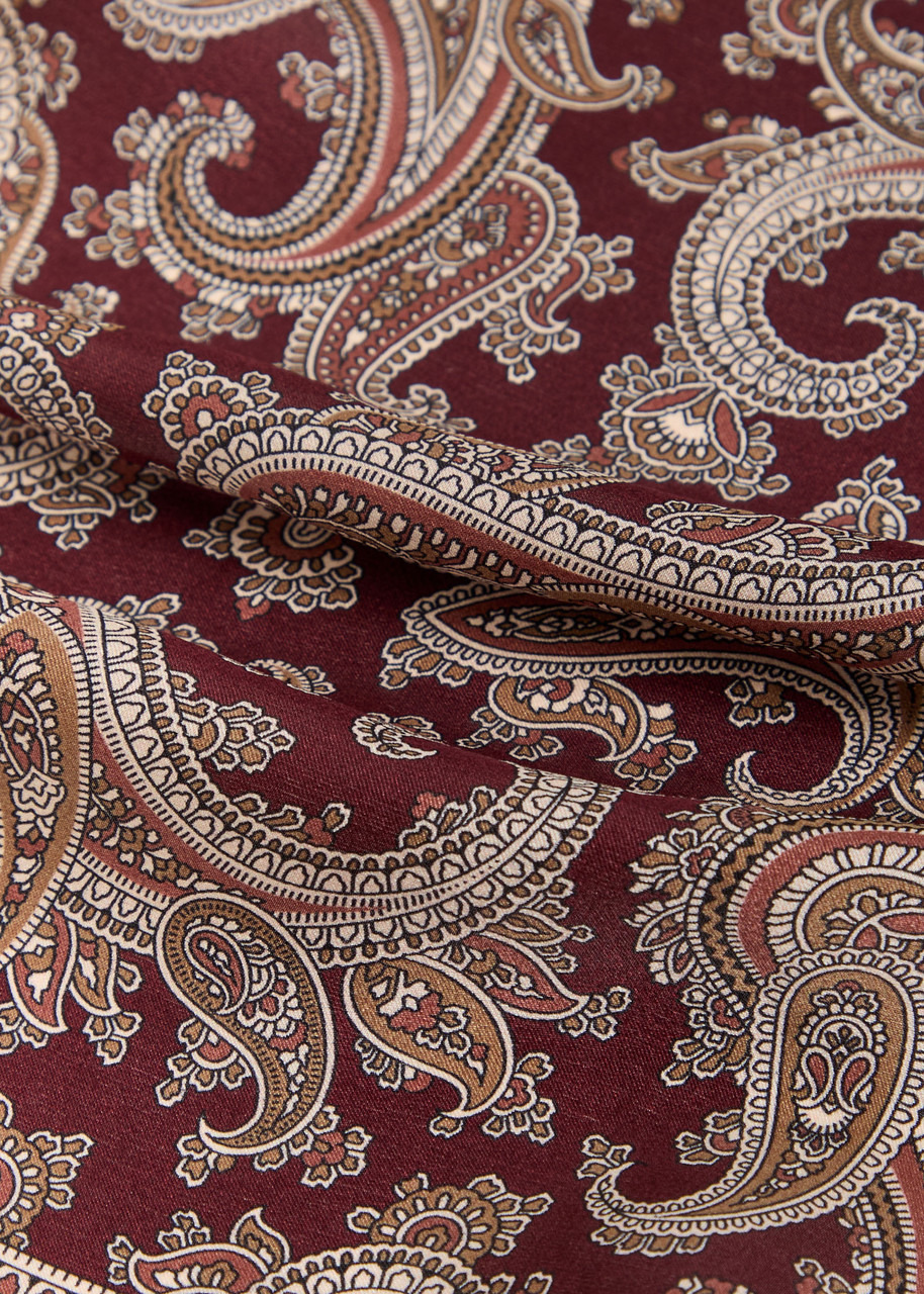 Saint Laurent Grand Carre Paisley-print Silk Scarf - 3