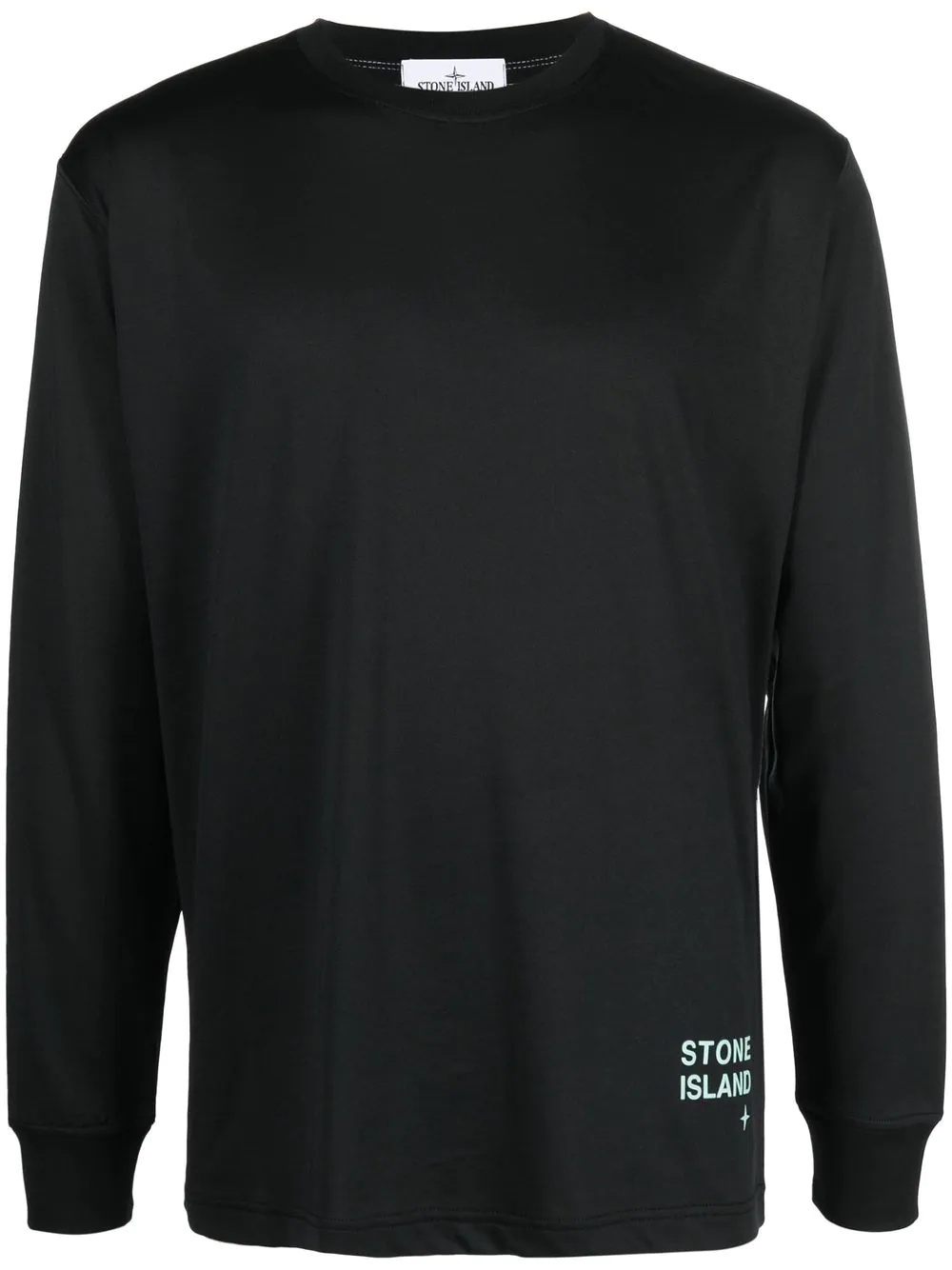 logo-print long-sleeved T-shirt - 1