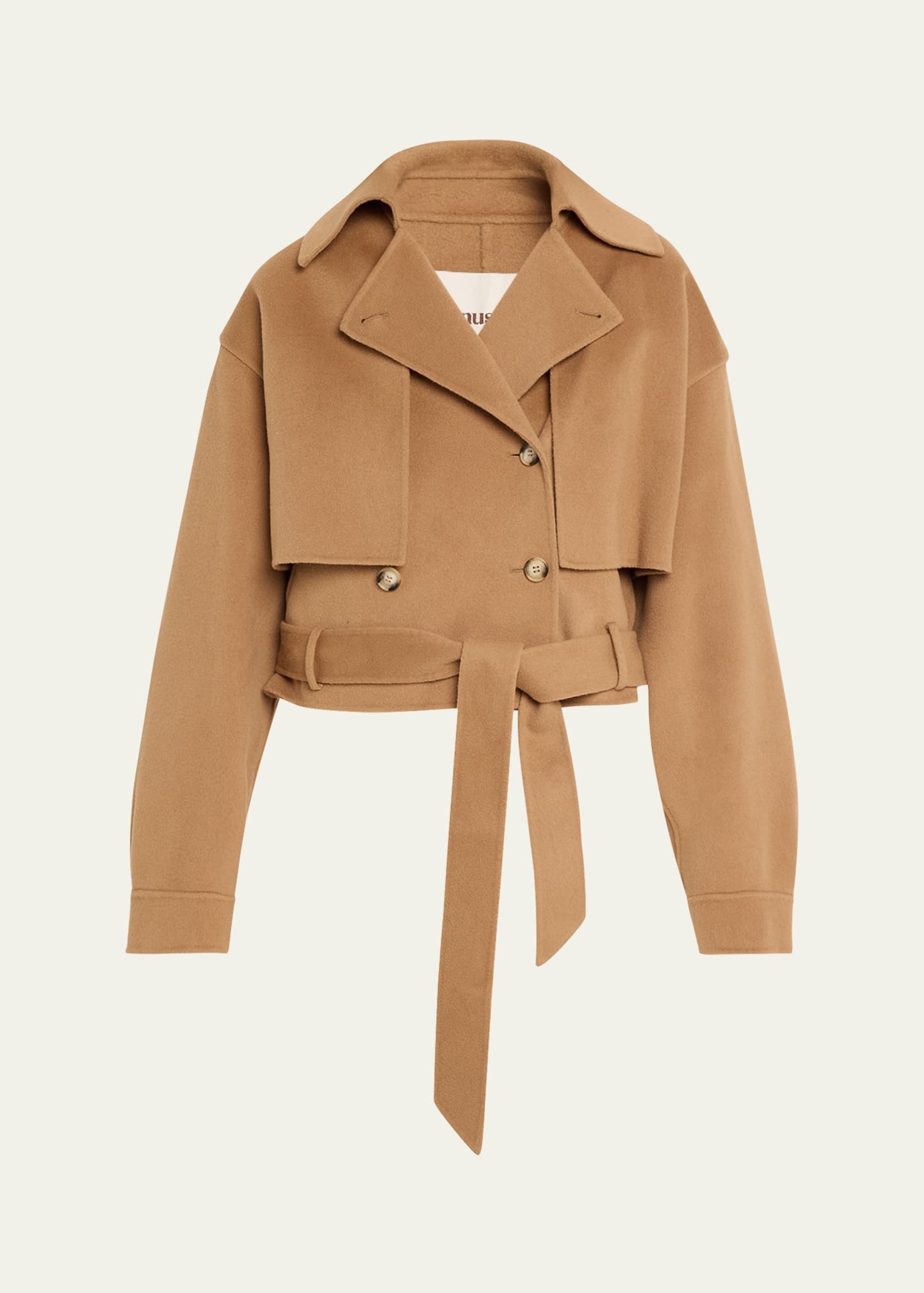 Satoyo Cropped Trench Coat - 1