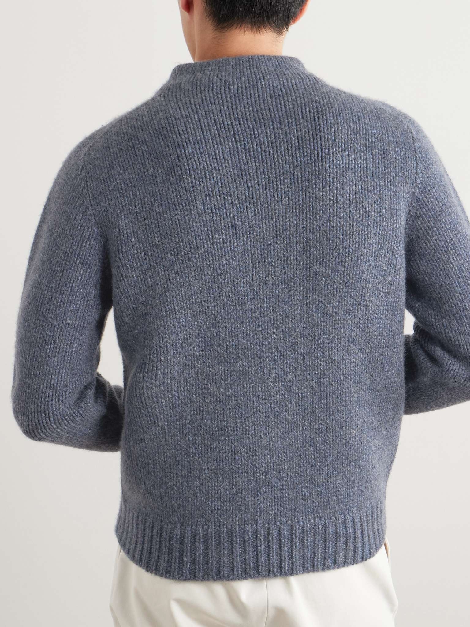 Cashmere Mock-Neck Sweater - 3