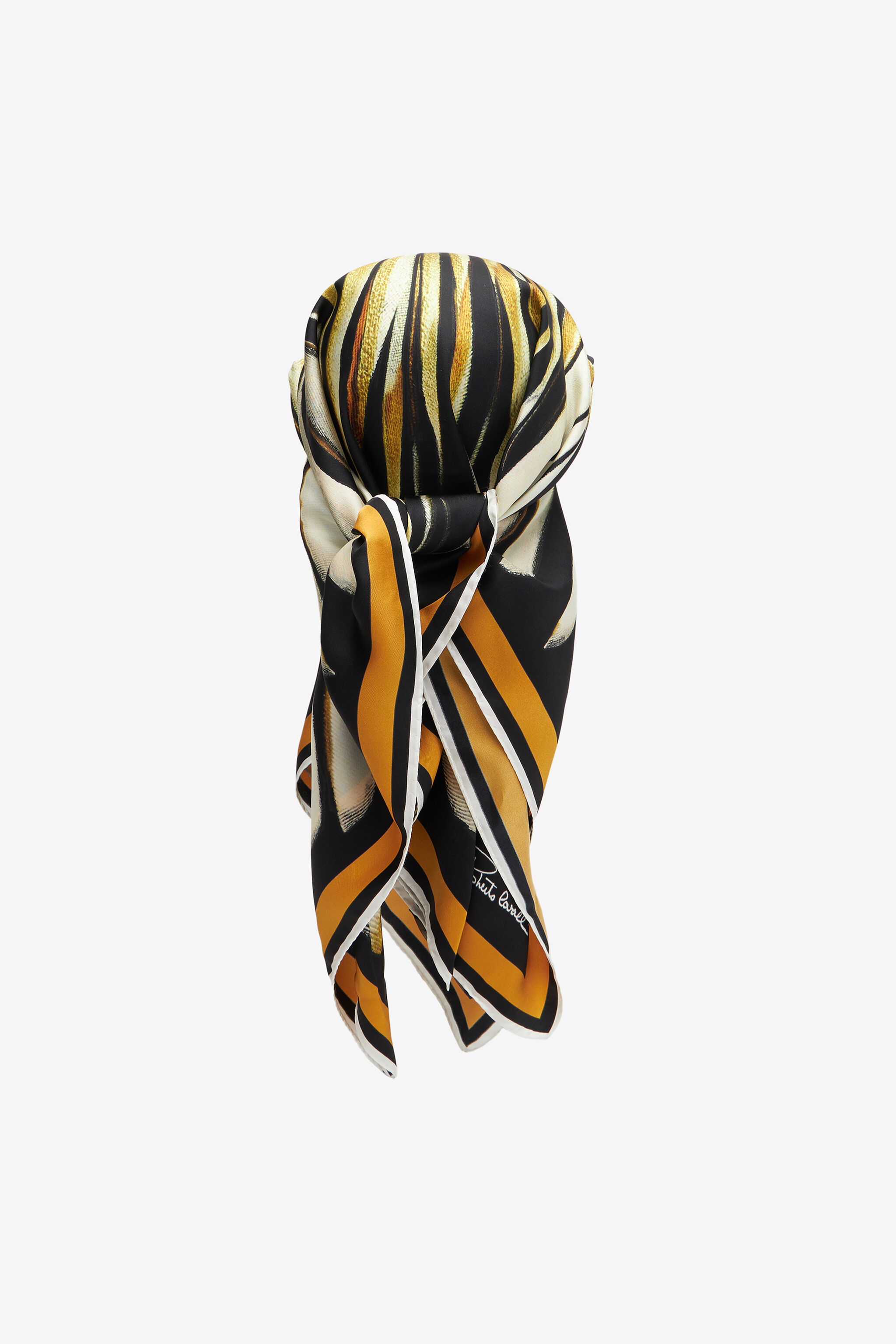 Hat with visor and Ray of Gold scarf - 4