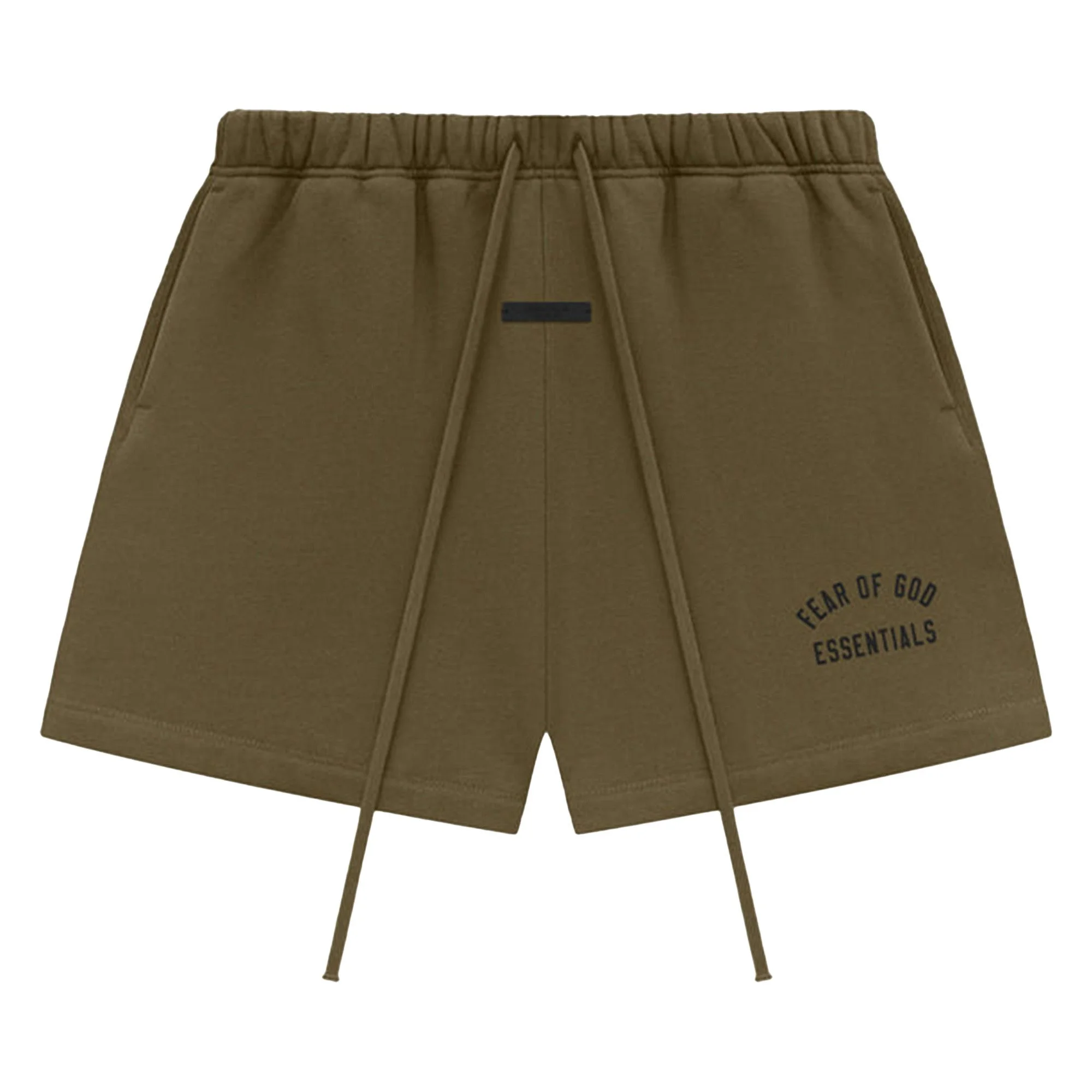 Fear of God Essentials Fleece Soccer Short 'Olive' - 1