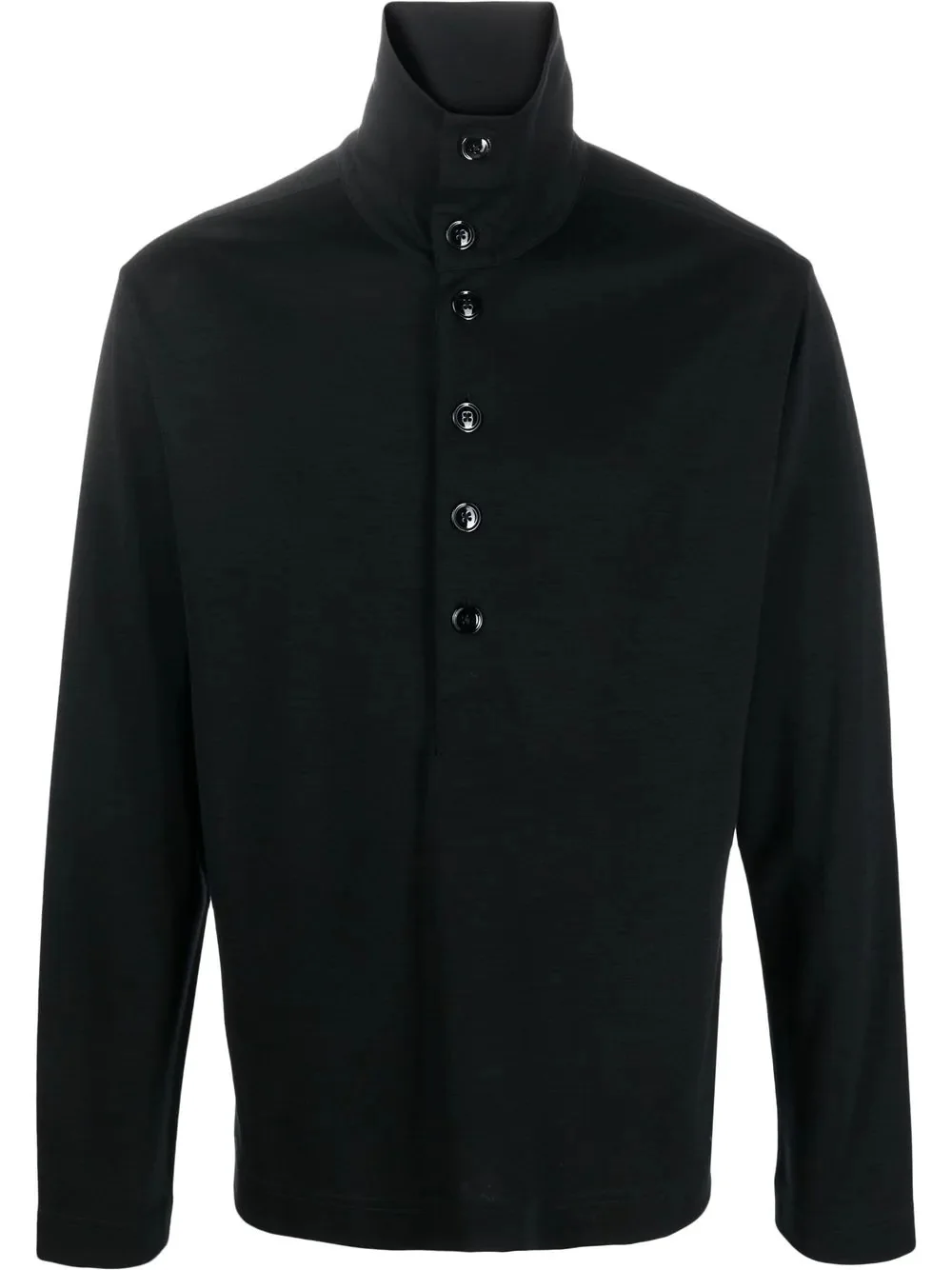buttoned-up high-neck sweater - 1
