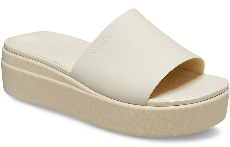 (WMNS) Crocs Brooklyn Slide 'White Beige' 208728-2Y2 - 3