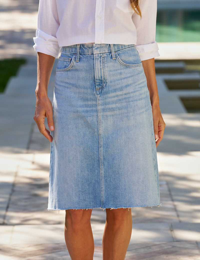 Denim Midi Skirt 1