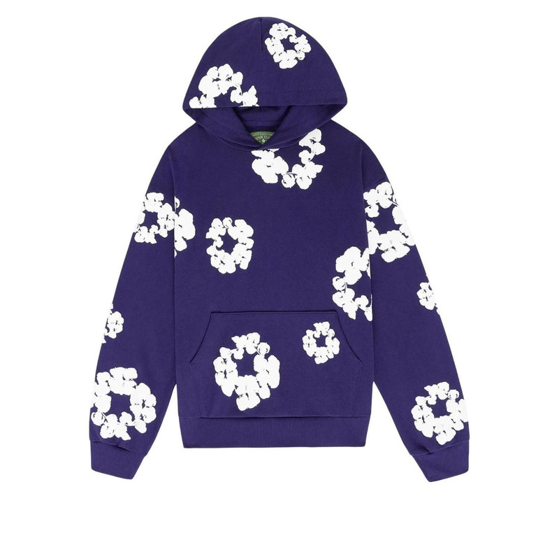 Denim Tears Cotton Wreath Hoodie 'Purple White' 301-200-30 1