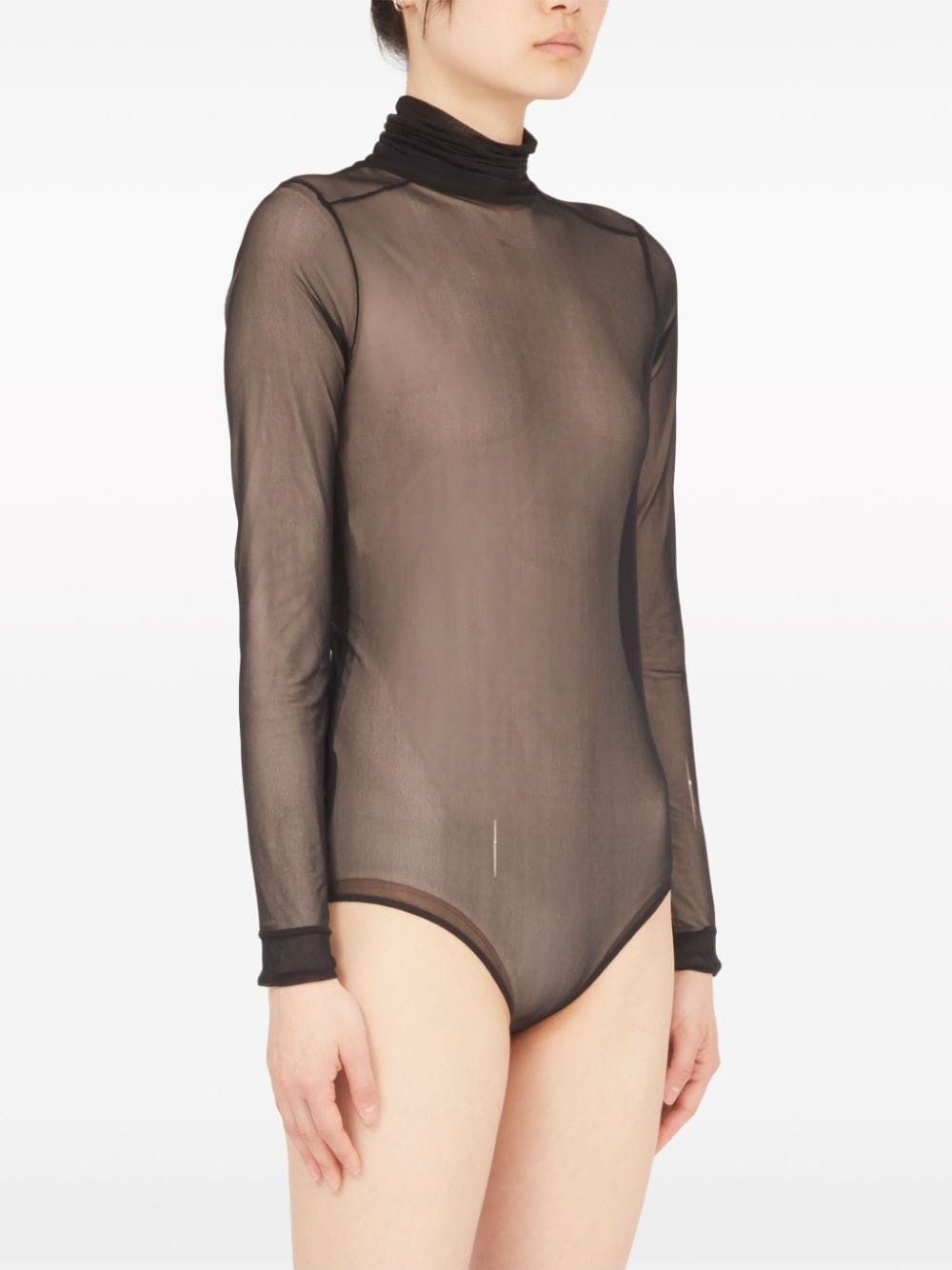 four-stitch sheer bodysuit - 4