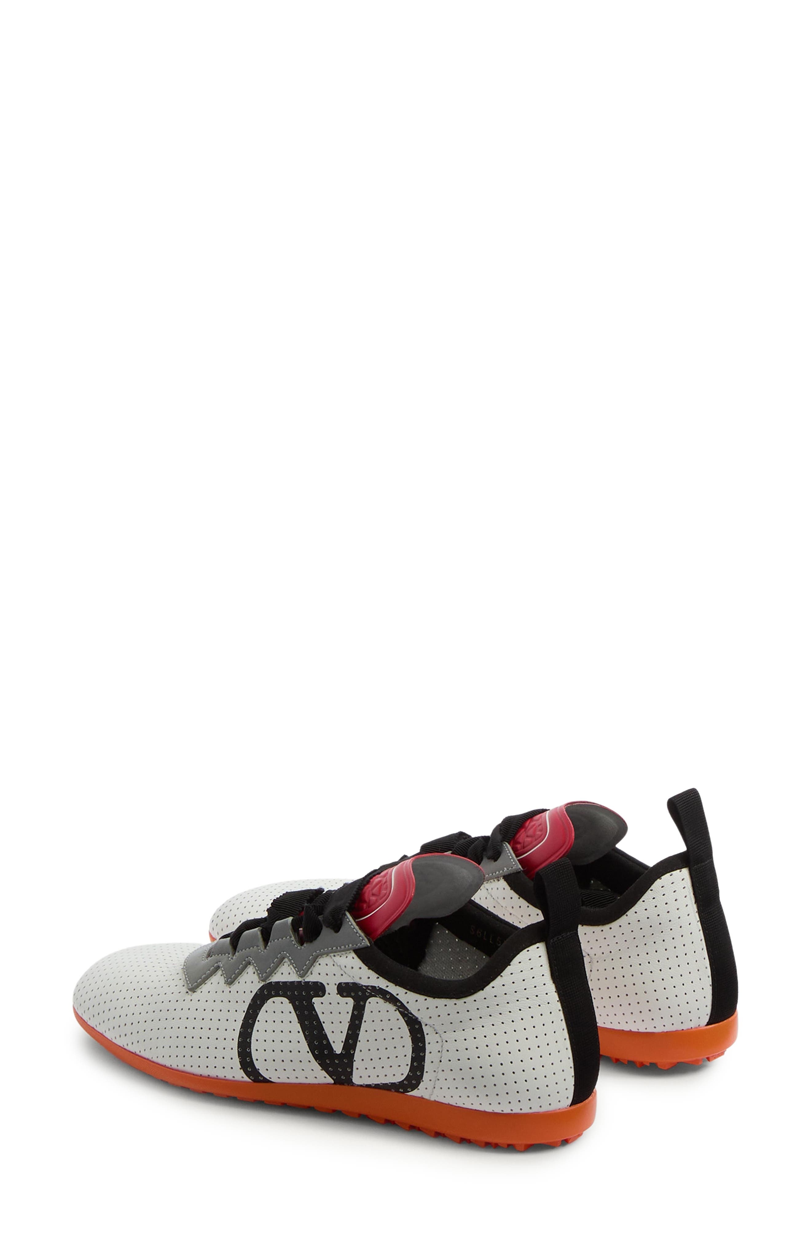 Valentino Garavani Chromathon Perforated Sneaker in White Multi at Nordstrom - 3