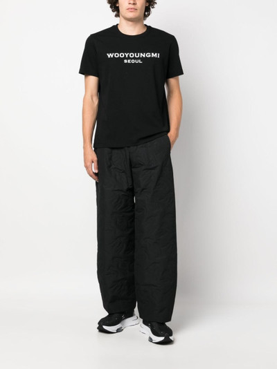 Wooyoungmi logo-print cotton T-shirt outlook