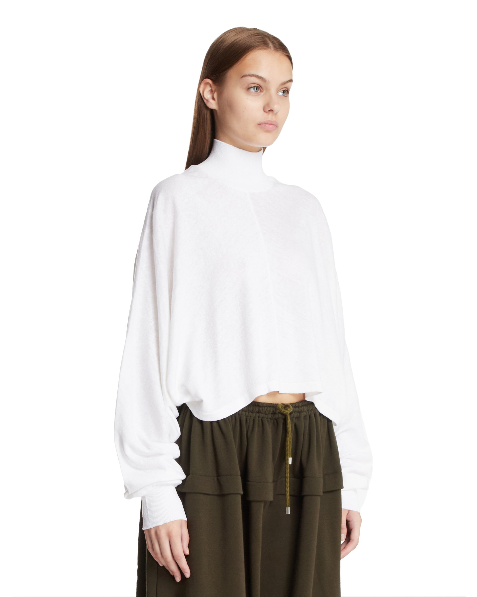 White Backless Sweater - 4