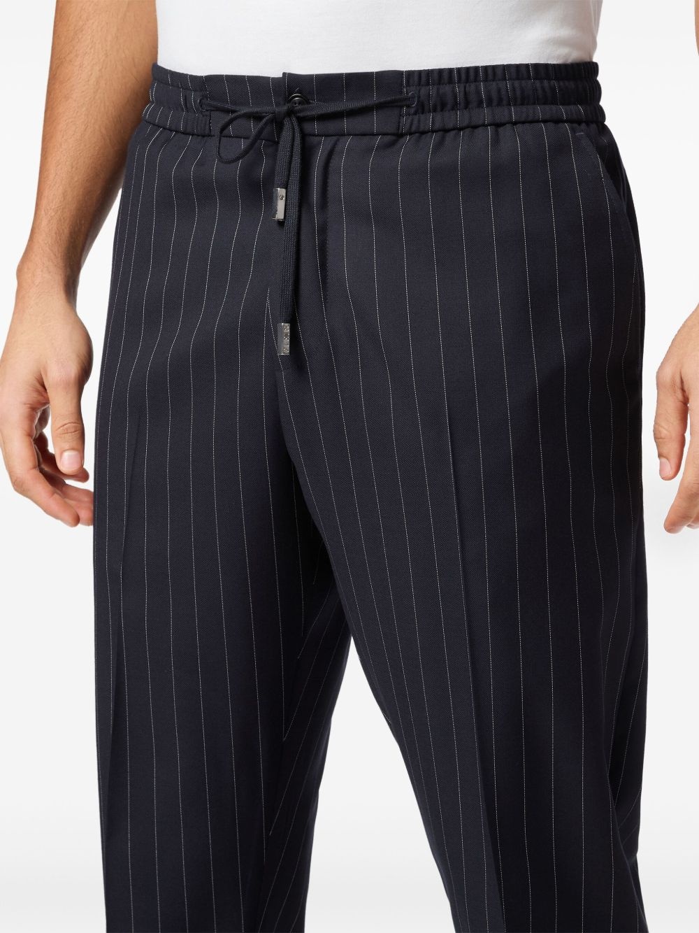 pinstriped track pants - 5