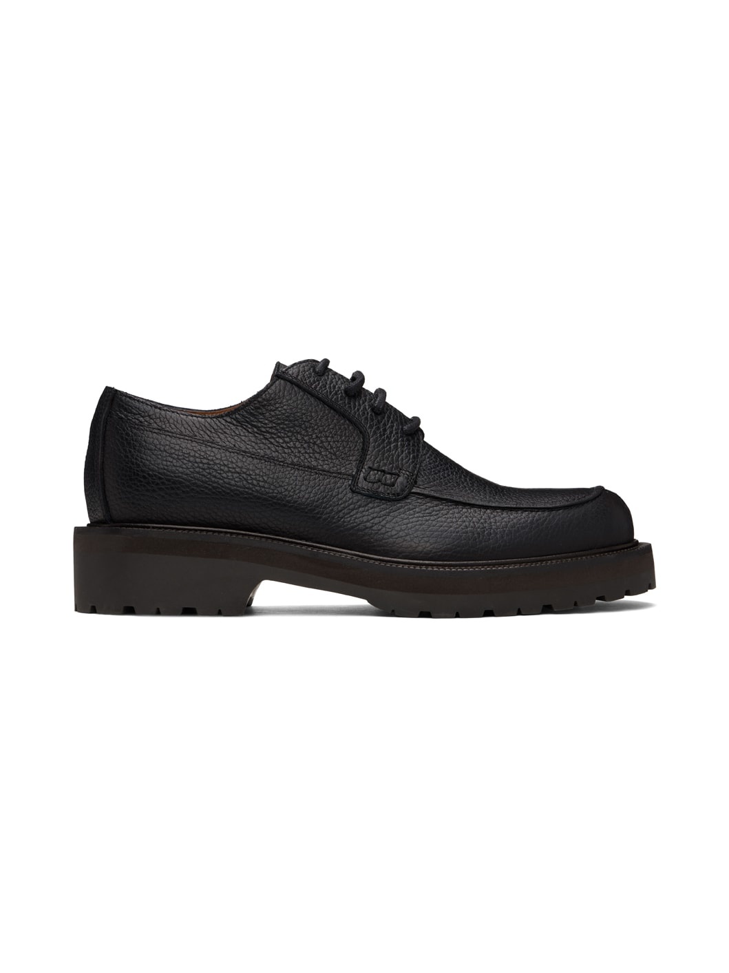 Black Leather Derbys - 1