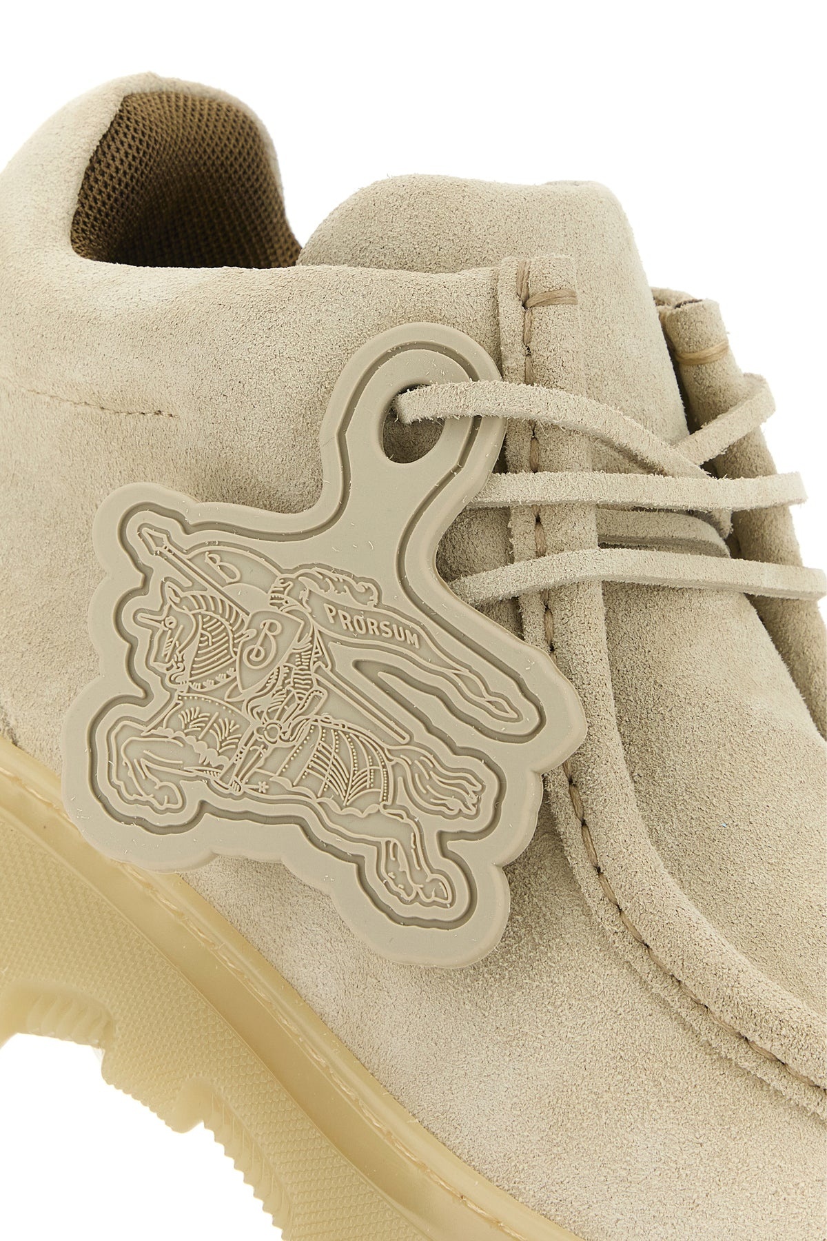 Sand suede Creeper lace-up shoes - 4