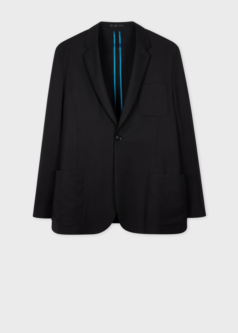 A Suit To Travel In - Black Wool Unlined Blazer 1