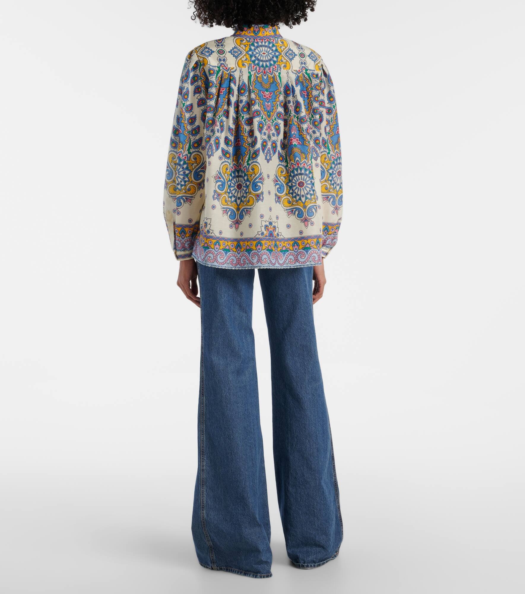 Paisley cotton and silk shirt - 3