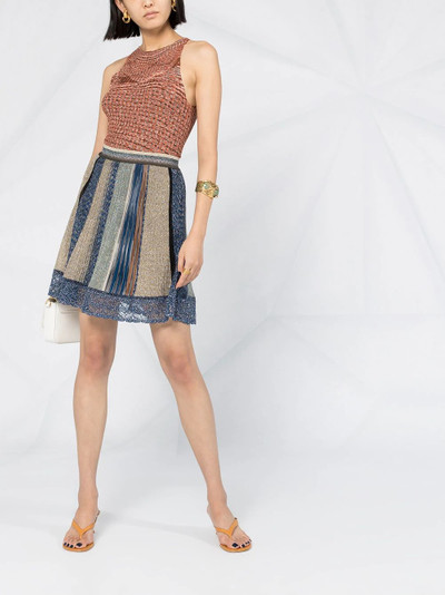 Missoni colour block A-line skirt outlook