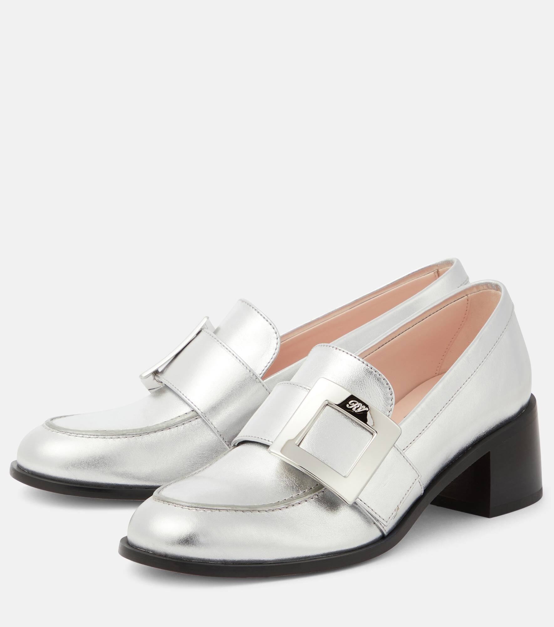 Viv' Rangers embellished metallic leather loafers - 5