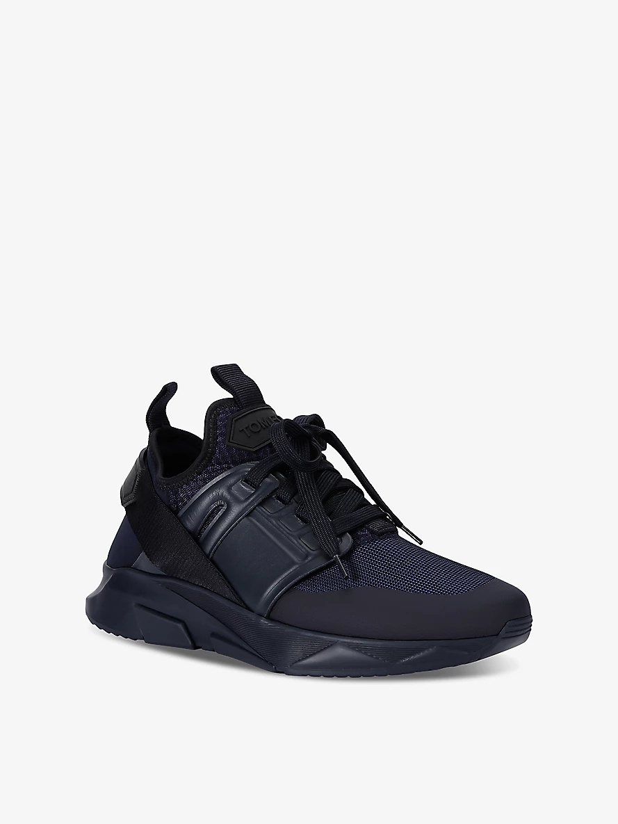 Jago panelled mesh low-top trainers - 3