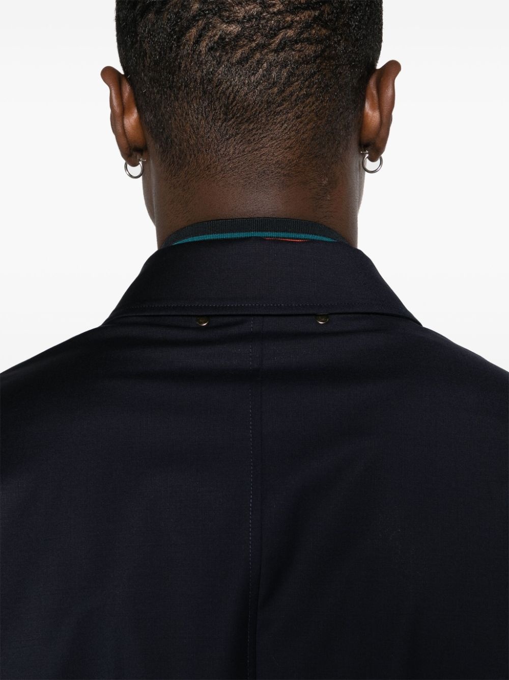 zipped wool shirt jacket - 5
